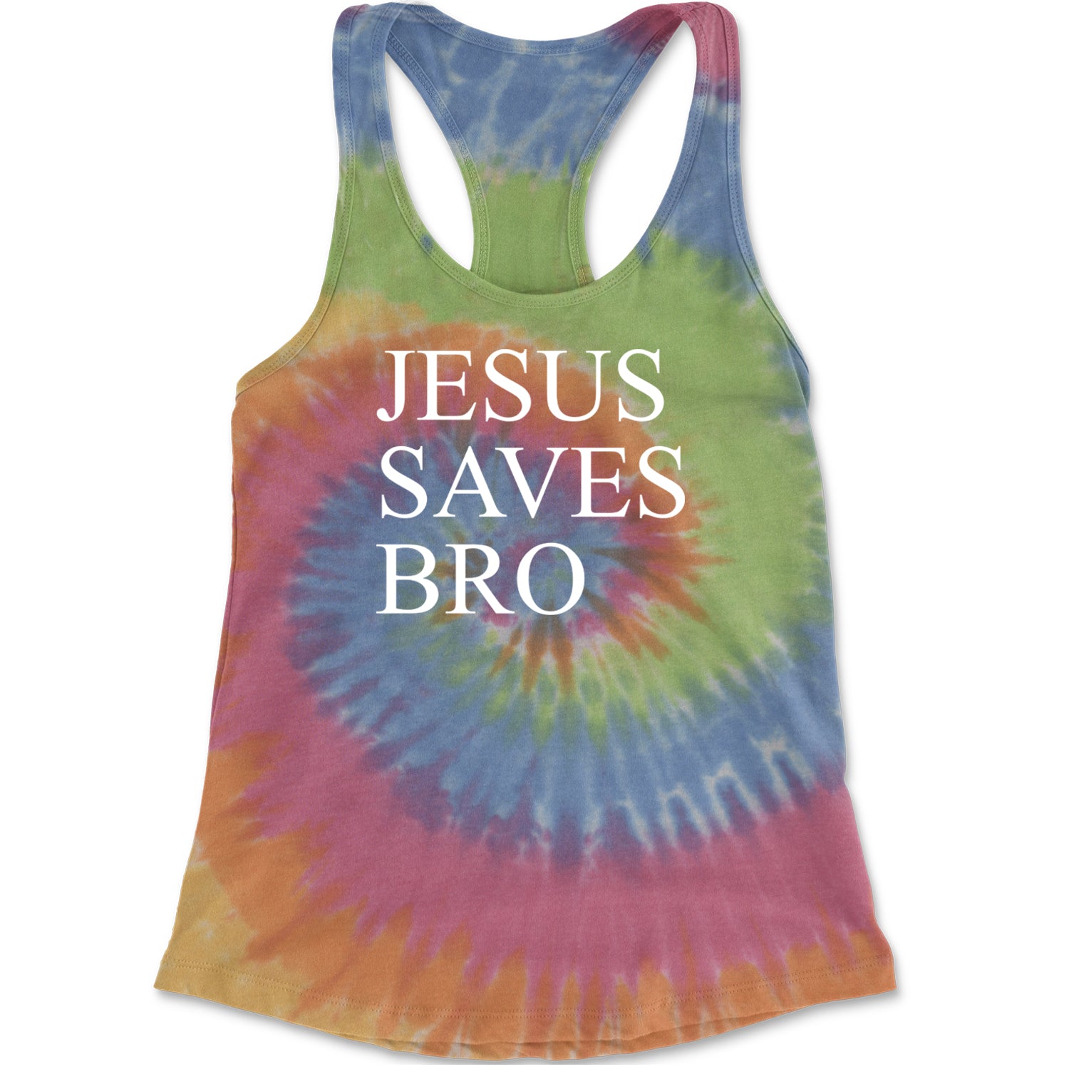 Jesus Saves Bro  Racerback Tank Top for Women Eternity