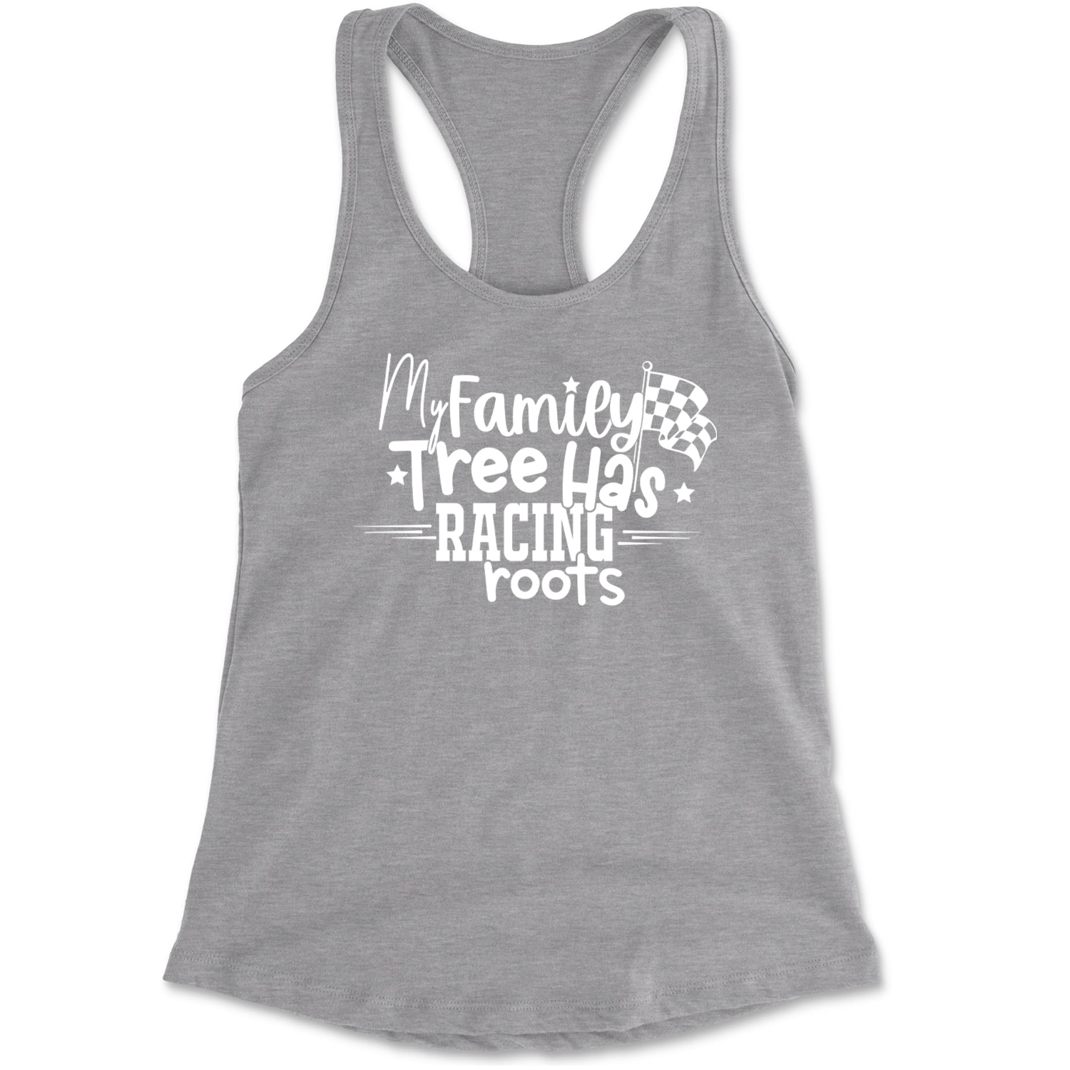 My Family Tree Has Racing Roots Racerback Tank Top for Women Black