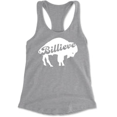 Billieve Bills Mafia Racerback Tank Top for Women Heather Grey
