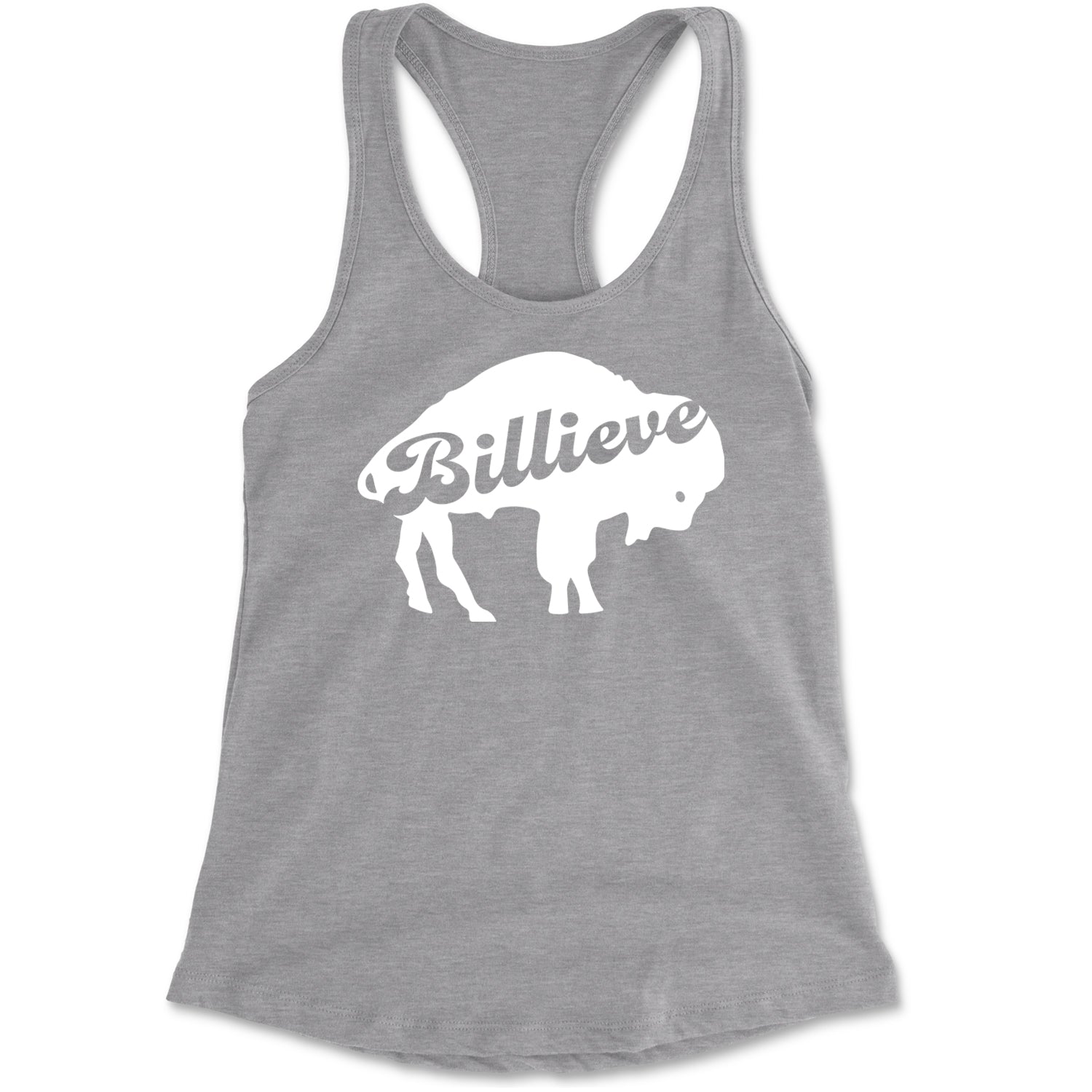 Billieve Bills Mafia Racerback Tank Top for Women Heather Grey