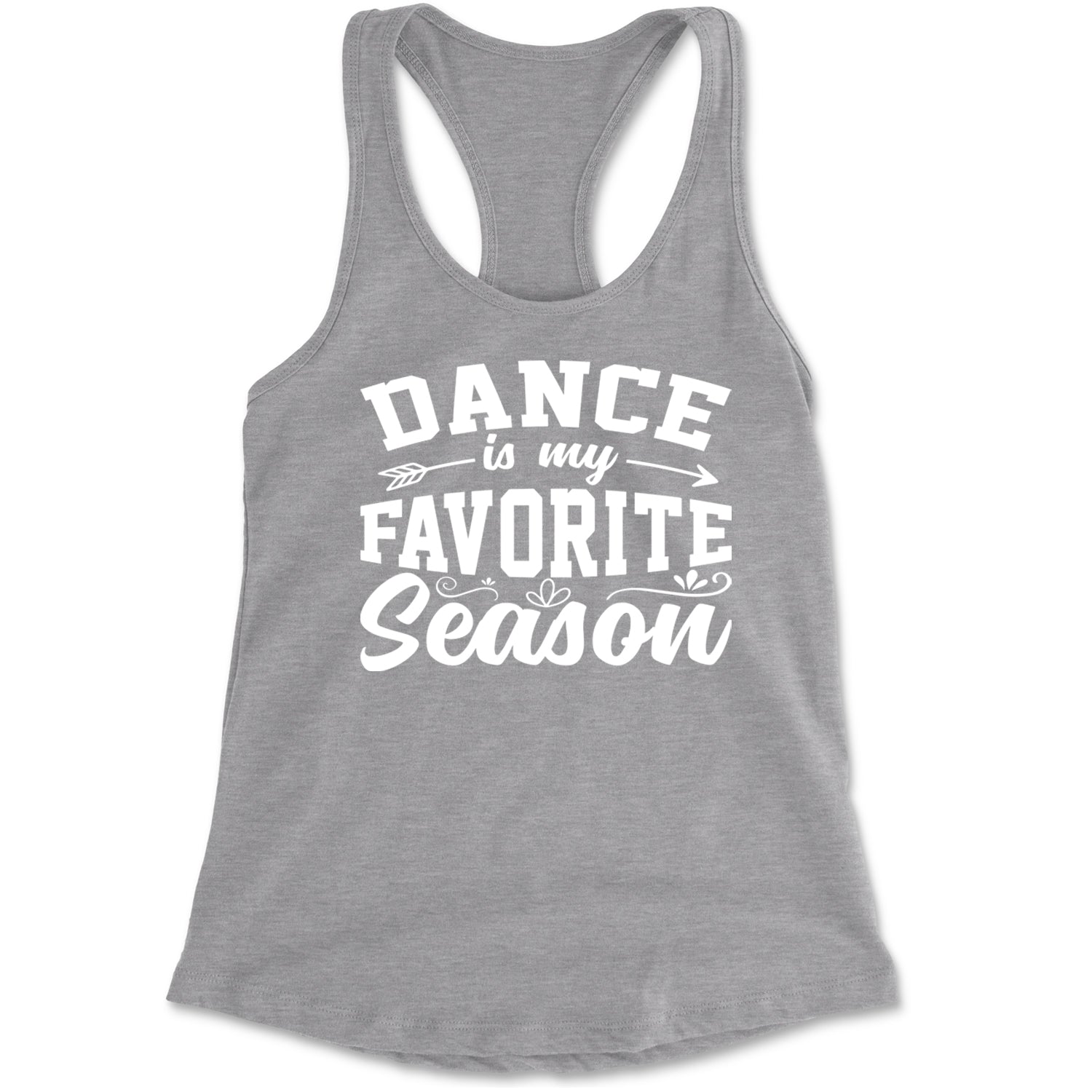 Dance Is My Favorite Season Racerback Tank Top for Women Black