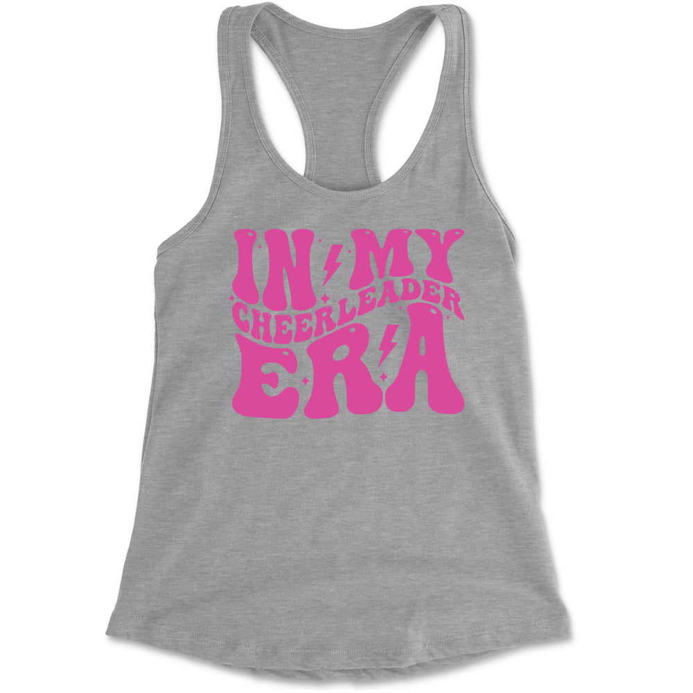In My Cheerleader Era Racerback Tank Top for Women Heather Grey