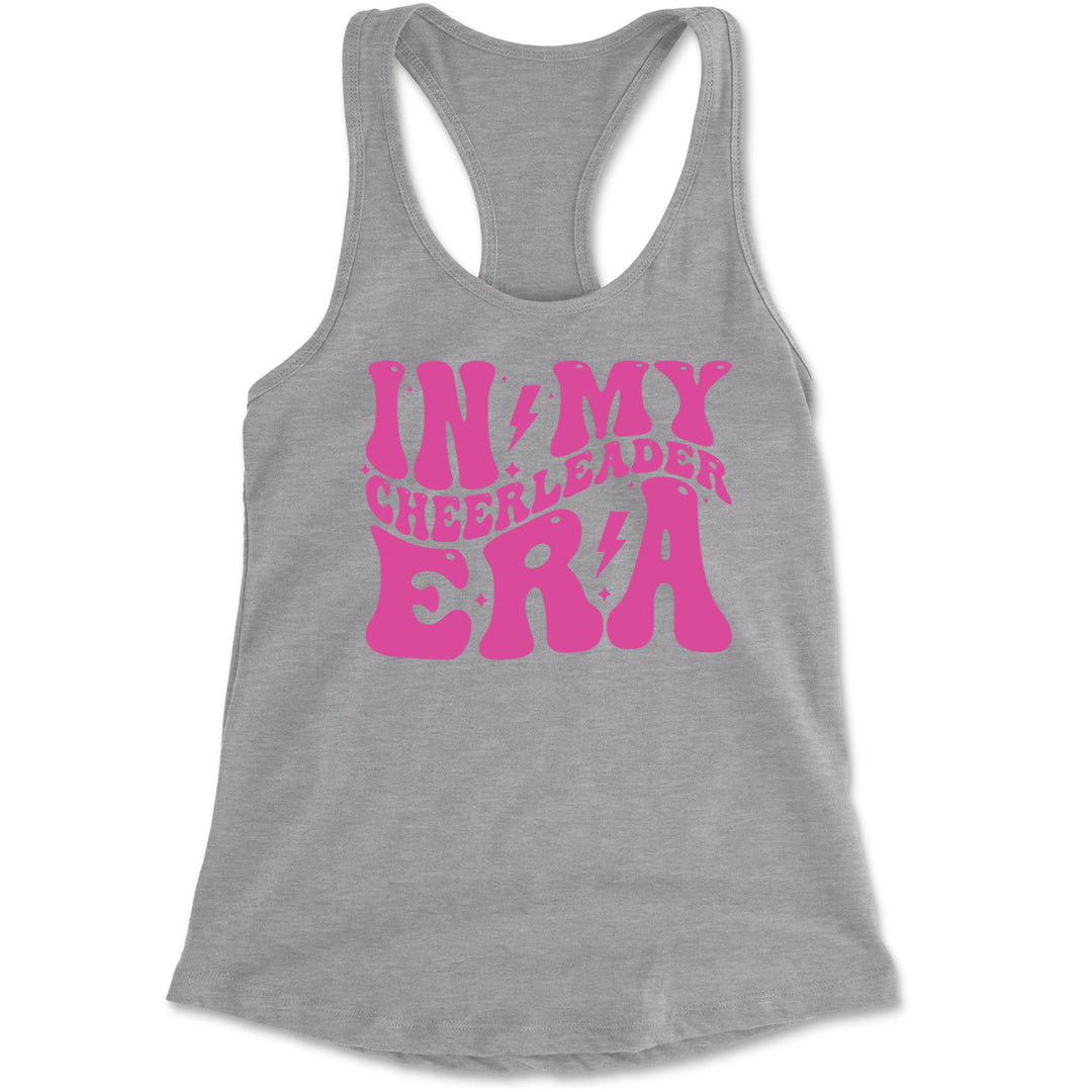 In My Cheerleader Era Racerback Tank Top for Women Heather Grey