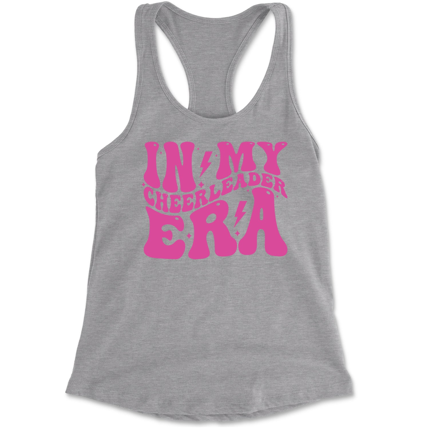 In My Cheerleader Era Racerback Tank Top for Women Black