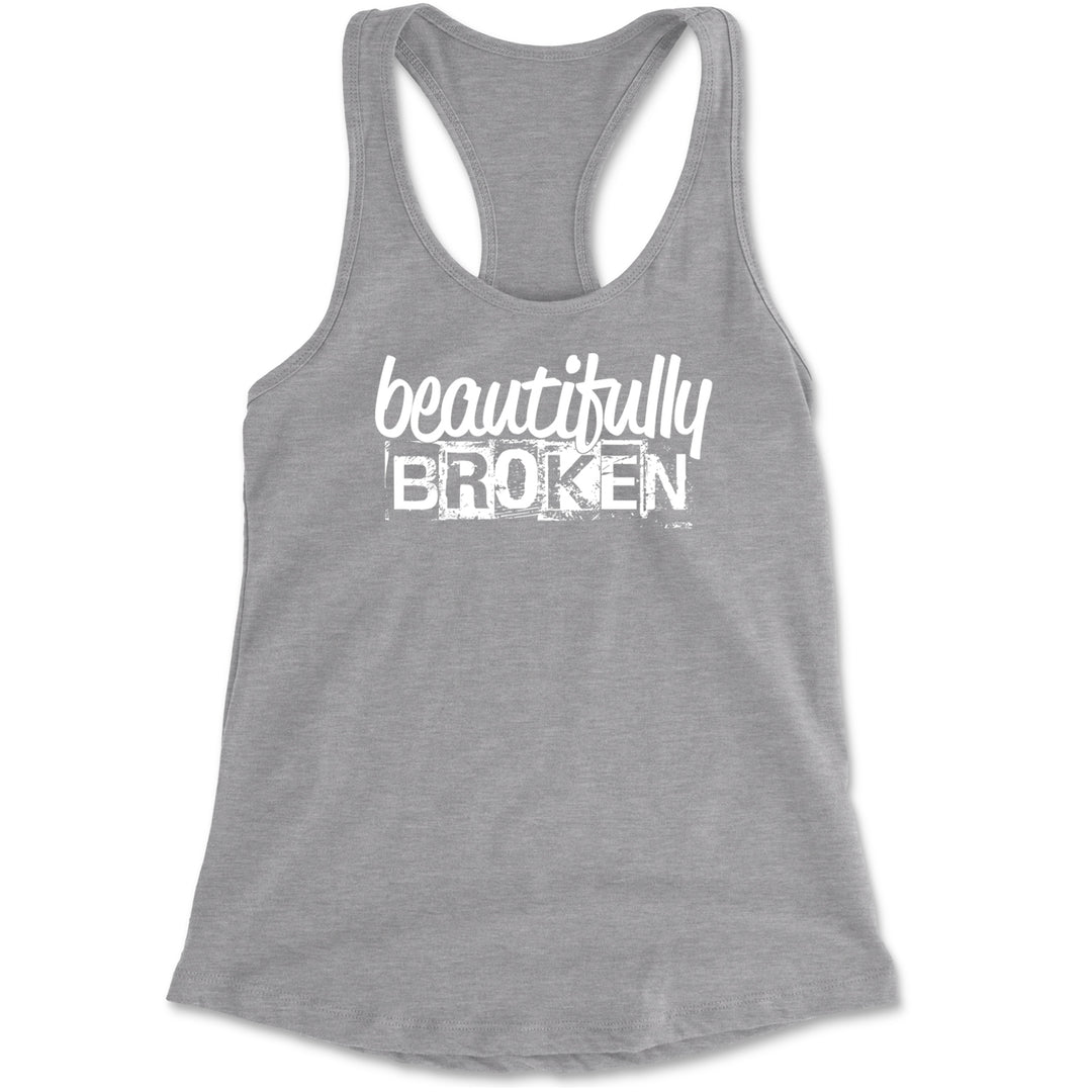 Beautifully Broken Music Racerback Tank Top for Women