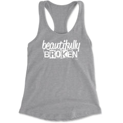 Beautifully Broken Music Racerback Tank Top for Women