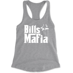 Mafia Bills Mafia Godfather Racerback Tank Top for Women Heather Grey