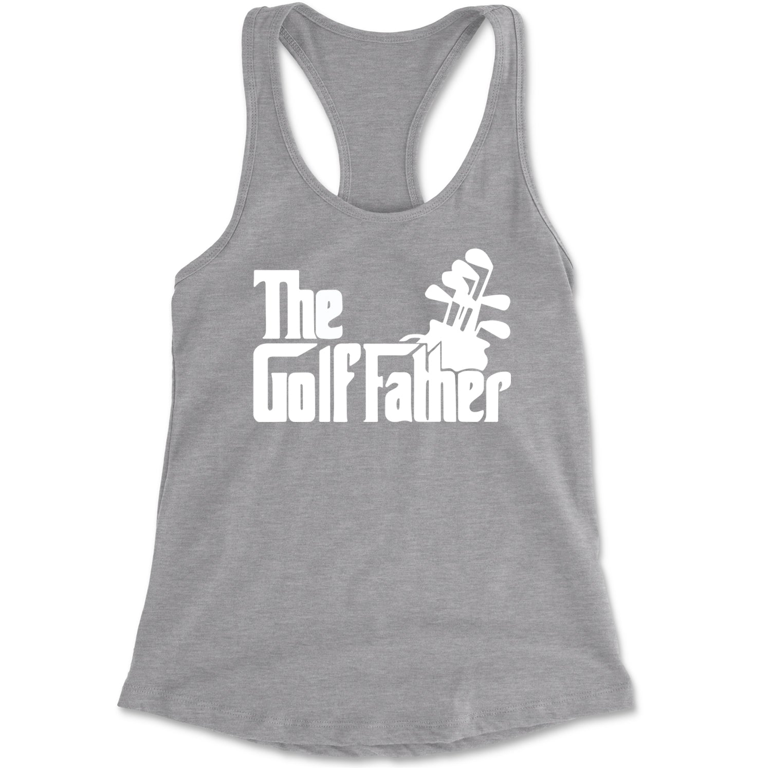 The Golf Father Golfing Dad  Racerback Tank Top for Women Black