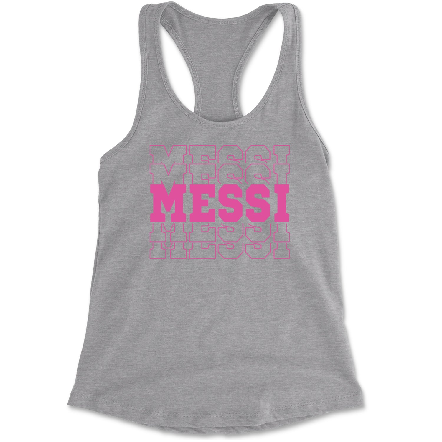 Messi Miami Futbol Racerback Tank Top for Women Black