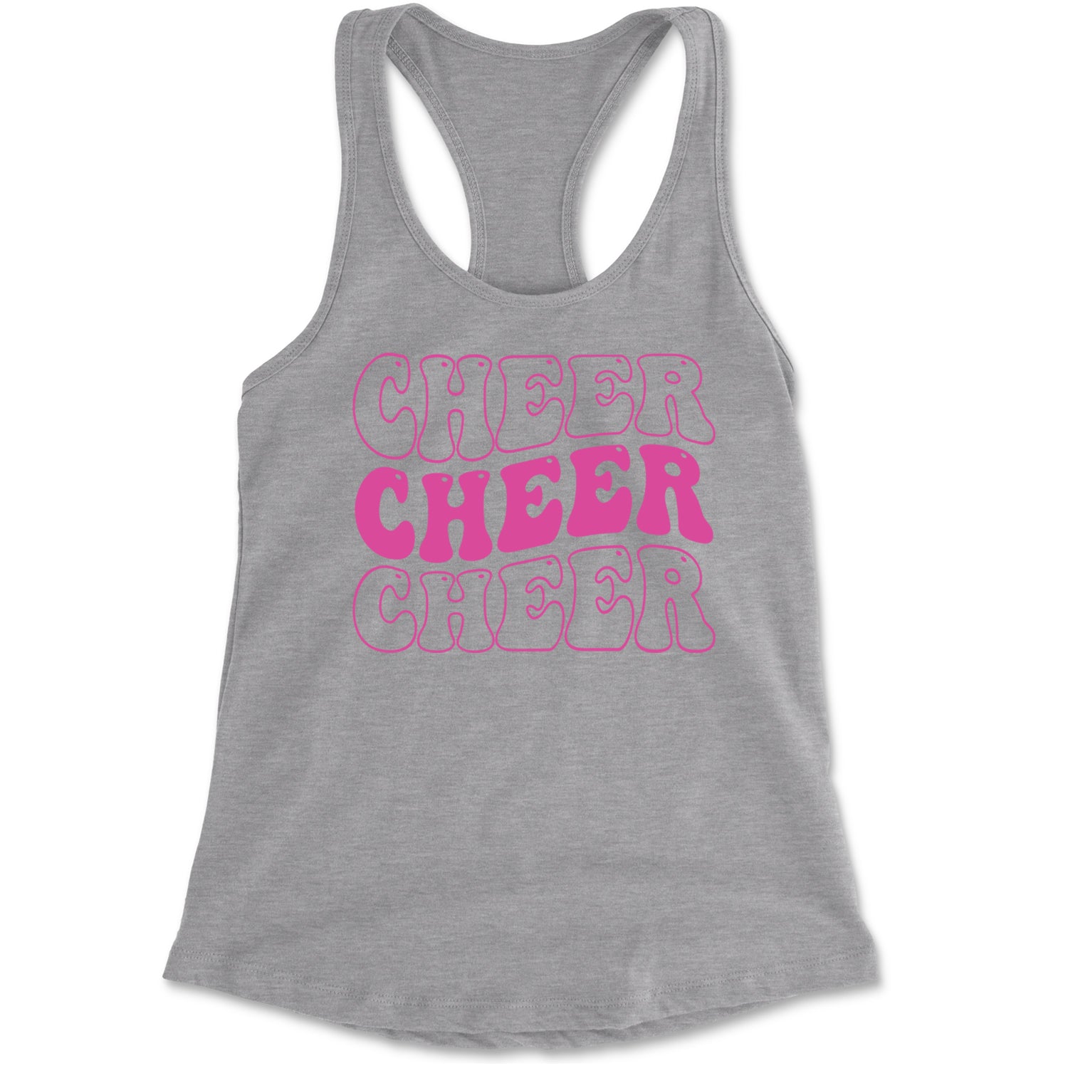Cheer Cheer Cheer Racerback Tank Top for Women Black
