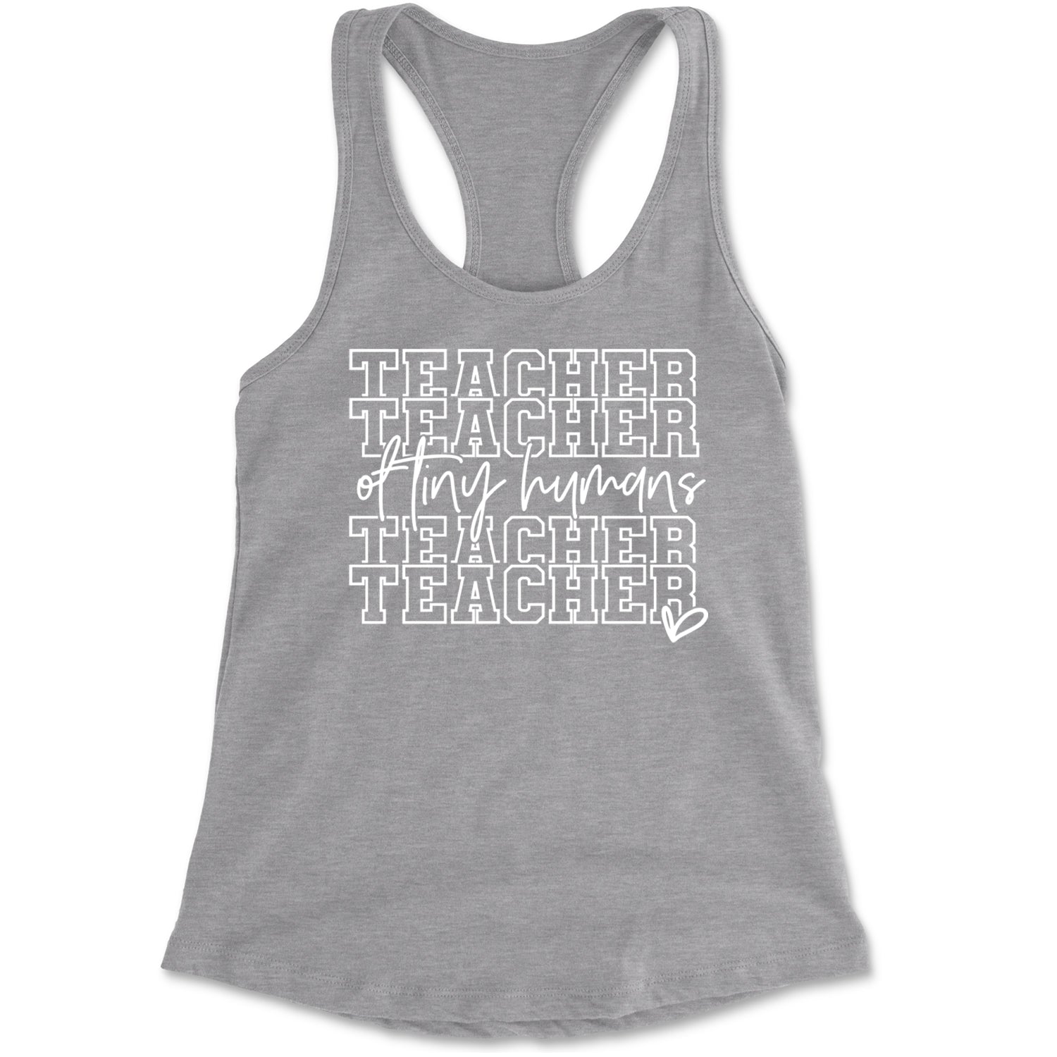 Teacher Of Tiny Humans Racerback Tank Top for Women Black