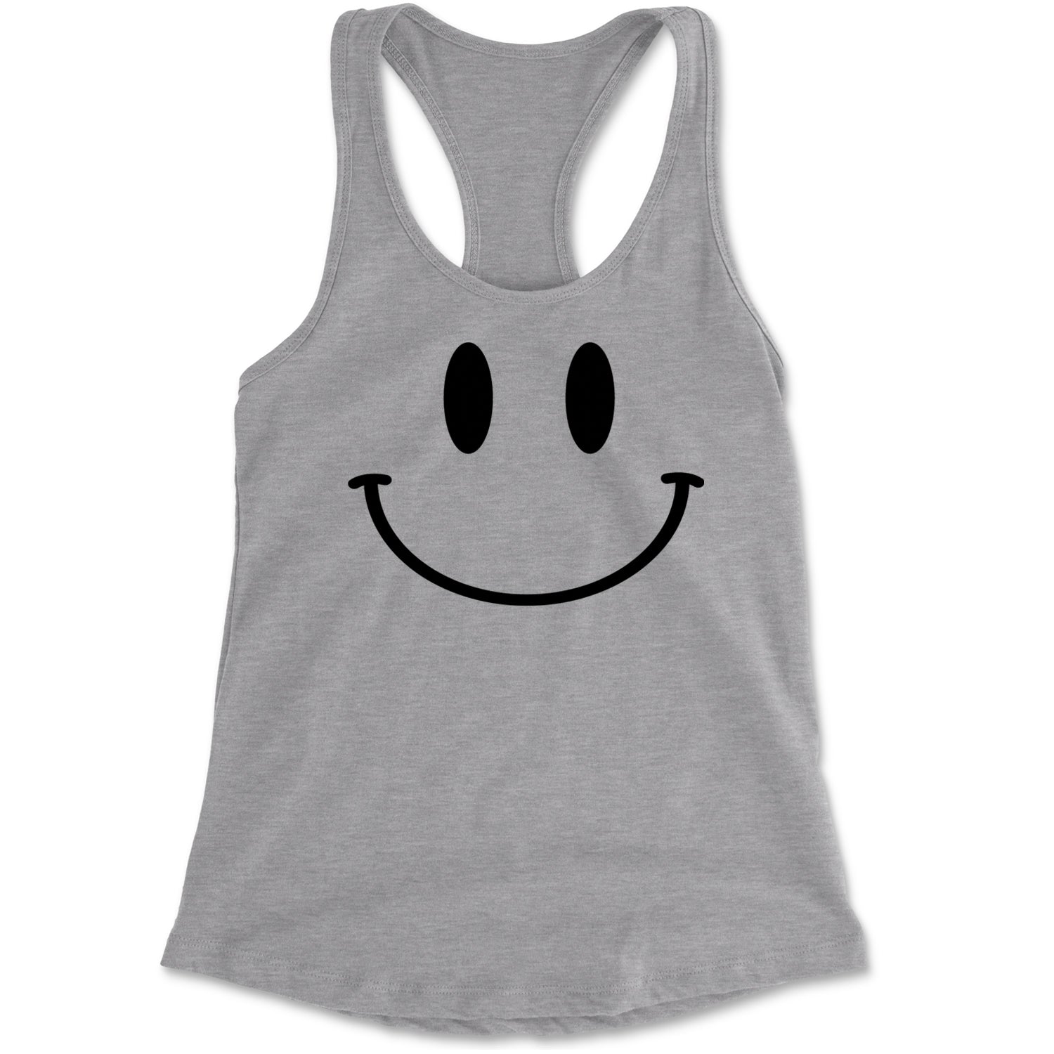 Smile Face Racerback Tank Top for Women Eternity