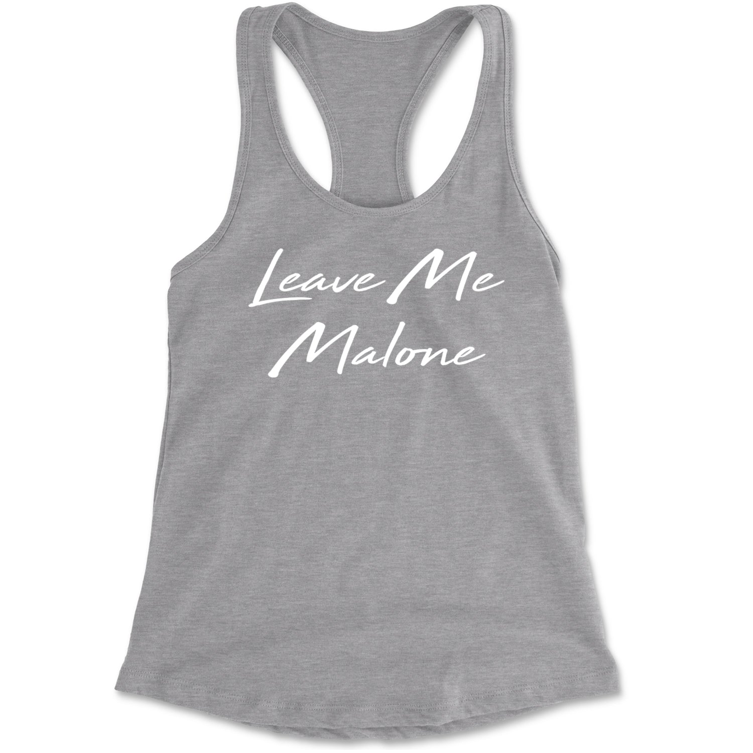 Leave Me Malone I'd Be Crying Rapper Racerback Tank Top for Women Heather Grey