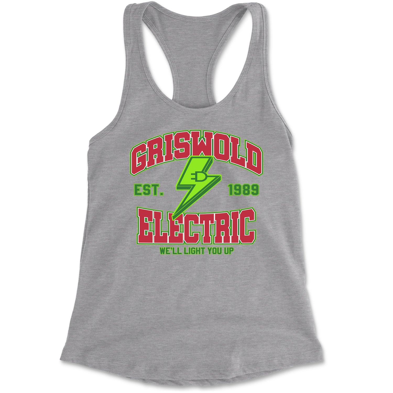 Griswold Electric We'll Light You Up Racerback Tank Top for Women Black