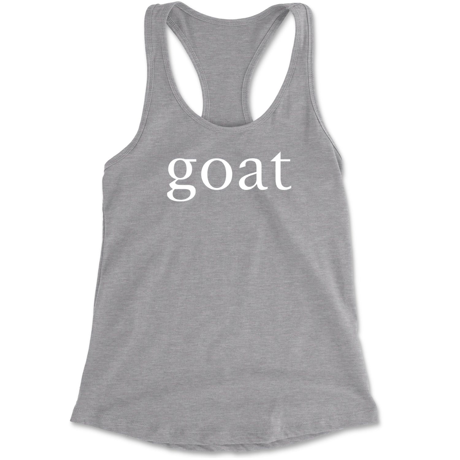 GOAT - Greatest Of All Time  Racerback Tank Top for Women Black