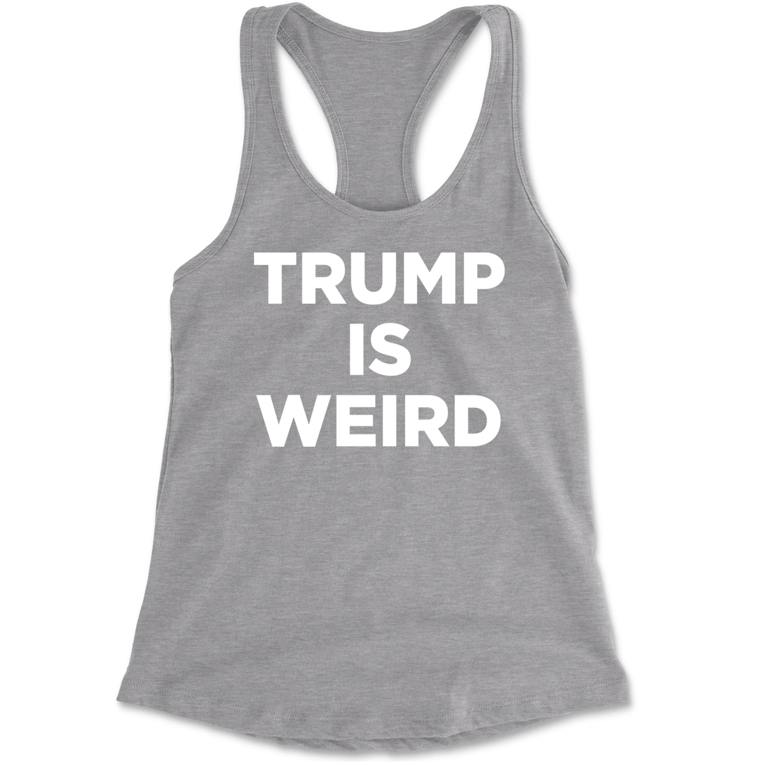 Trump Is Weird Vote Blue Racerback Tank Top for Women Black