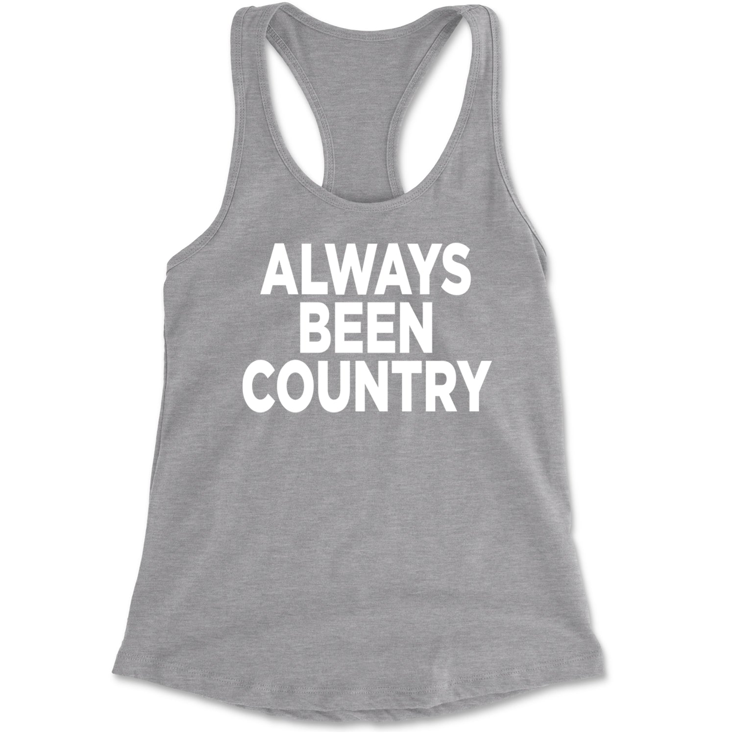 Always Been Country Music Racerback Tank Top for Women Black