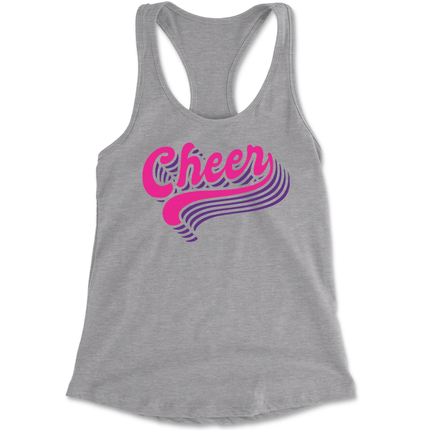 Cheer Pride Racerback Tank Top for Women Black