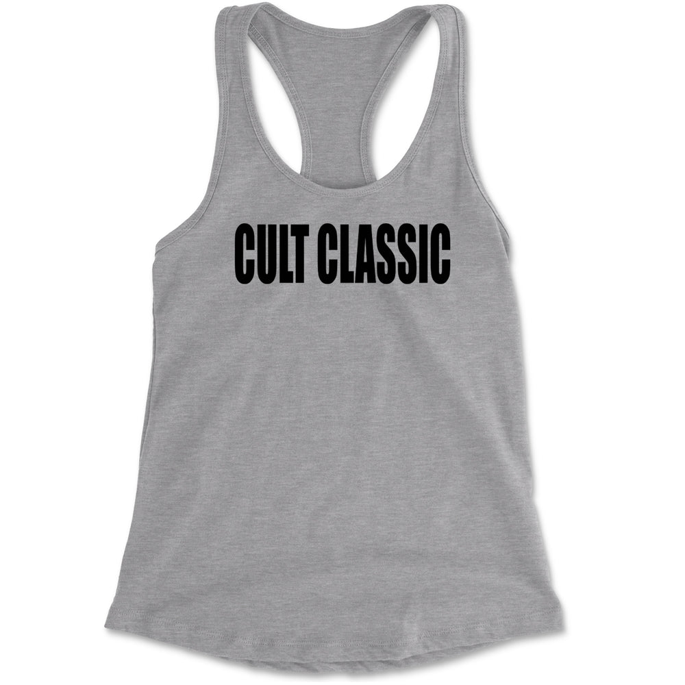 Cult Classic Pop Music Club Racerback Tank Top for Women Heather Grey