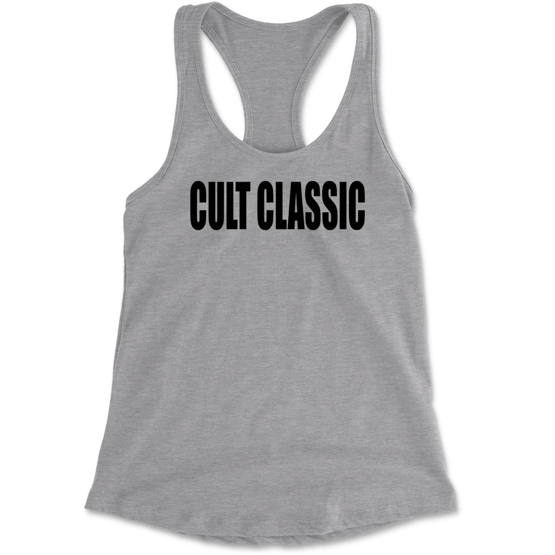 Cult Classic Pop Music Club Racerback Tank Top for Women Heather Grey