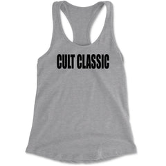 Cult Classic Pop Music Club Racerback Tank Top for Women Heather Grey