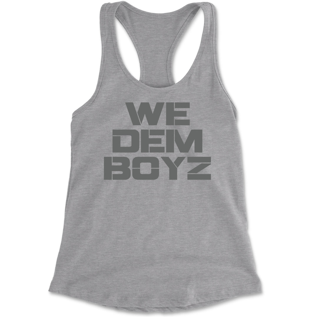 WE Dem Boys Dallas  Racerback Tank Top for Women Heather Grey
