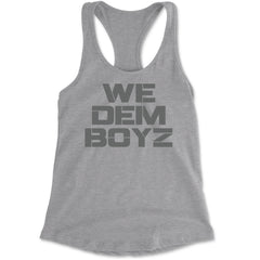 WE Dem Boys Dallas  Racerback Tank Top for Women Heather Grey