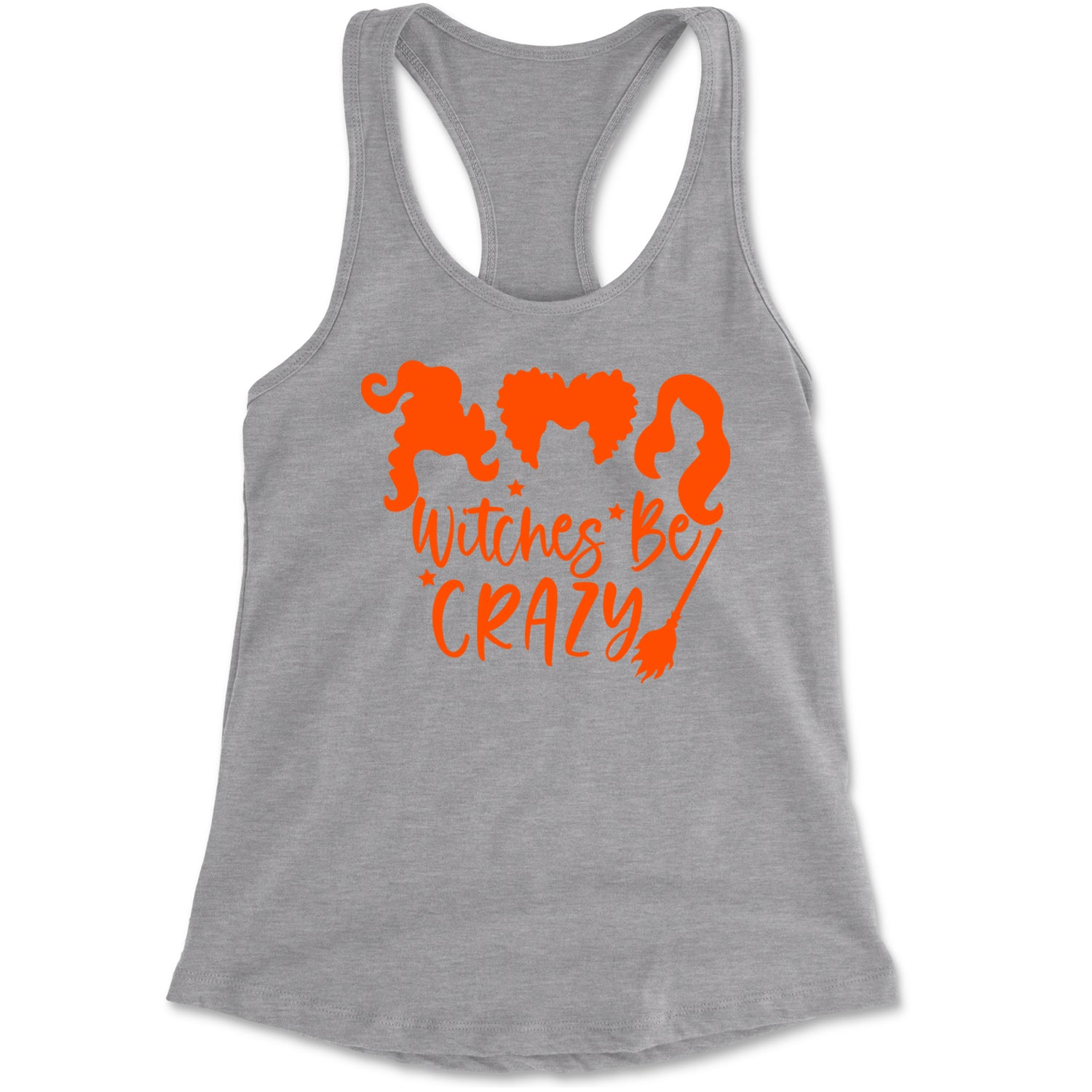 Witches Be Crazy Hocus Pocus Racerback Tank Top for Women Black