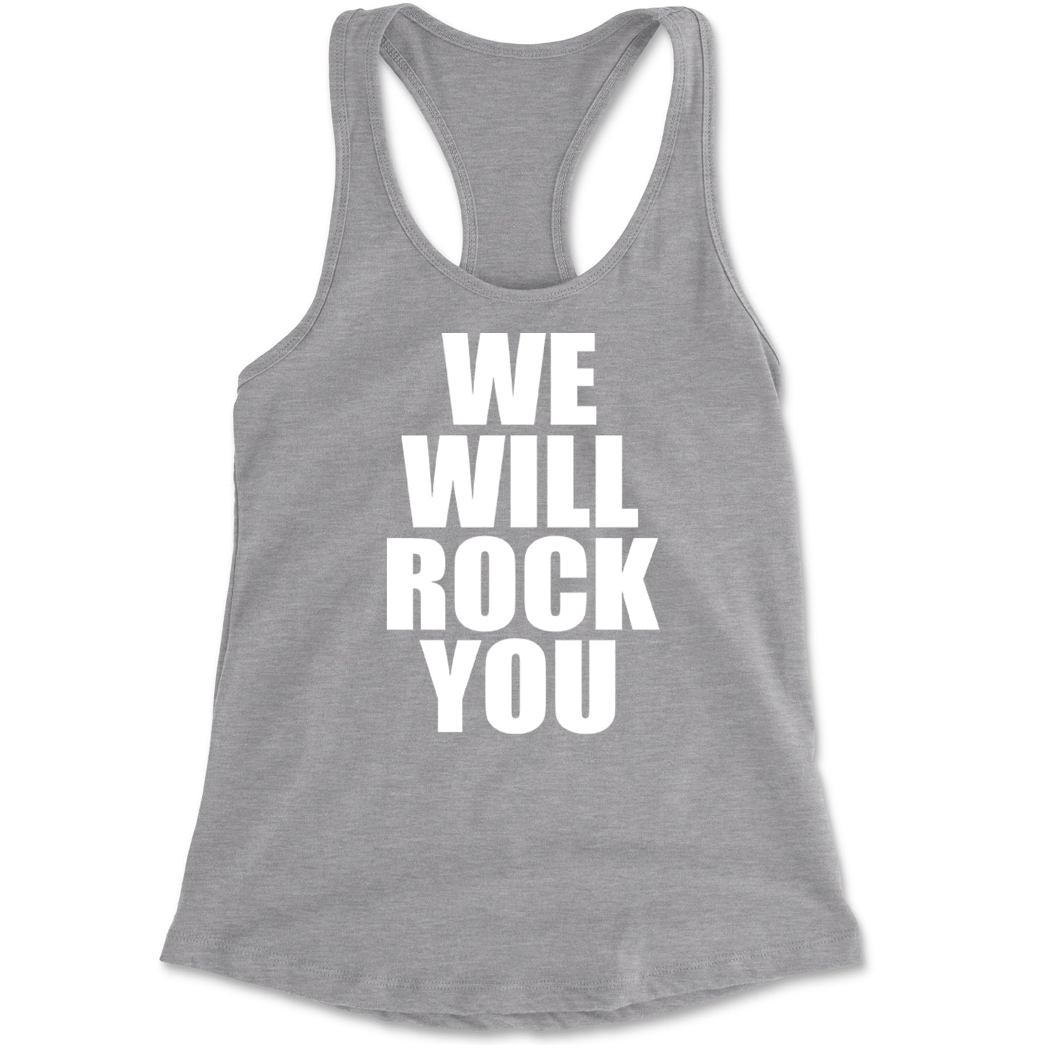 We Will Rock You Racerback Tank Top for Women Black