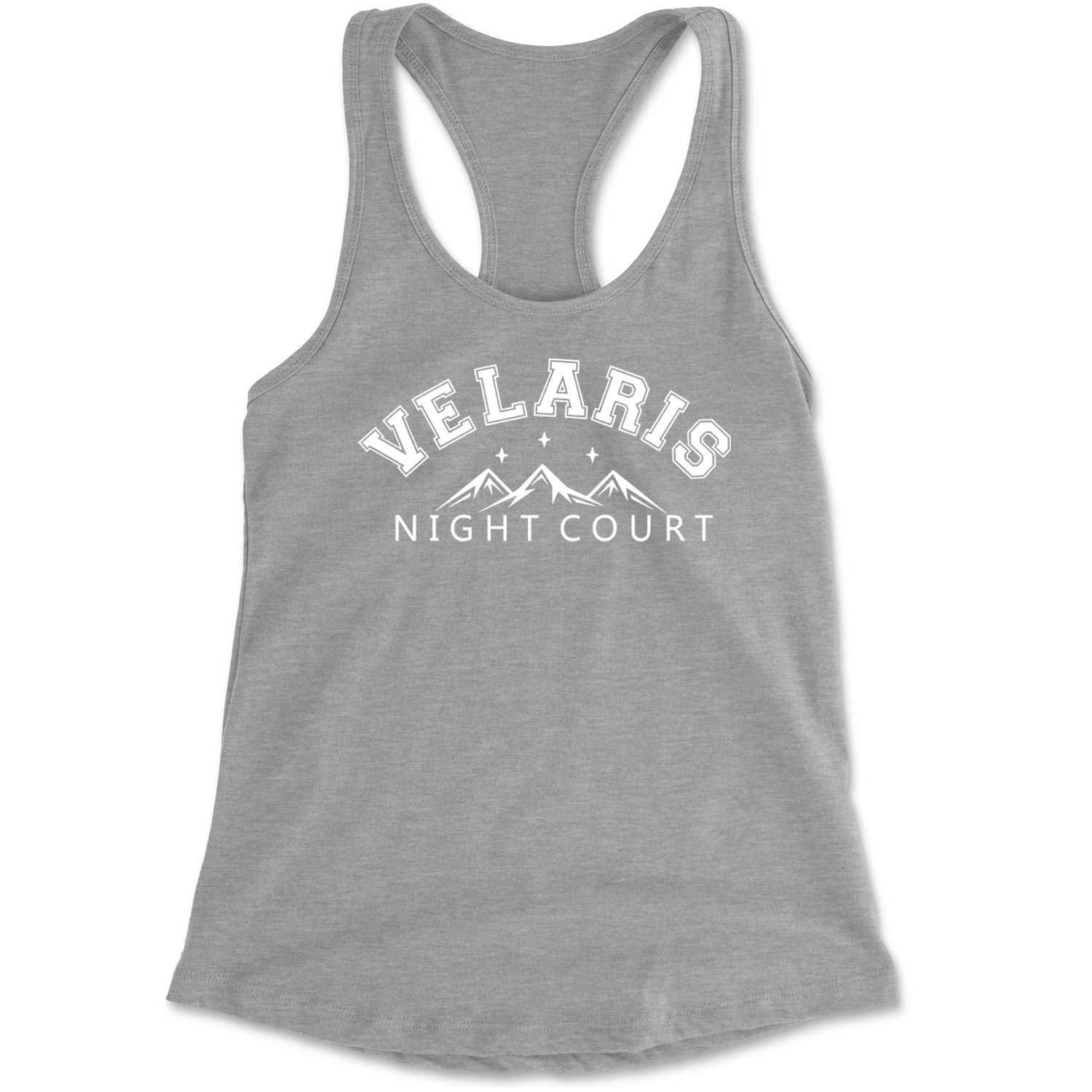 Velaris Night Court Squad Starfall Racerback Tank Top for Women Heather Grey