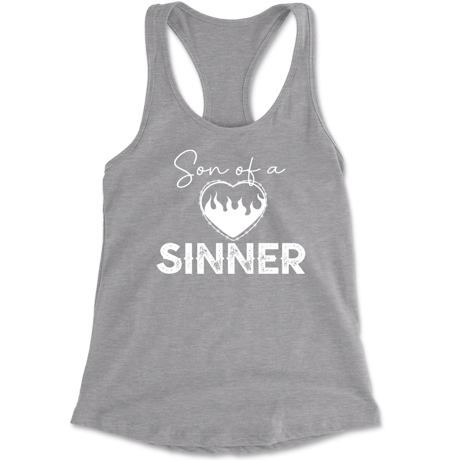 Son Of A Sinner Somebody Save Me From Myself  Racerback Tank Top for Women Black