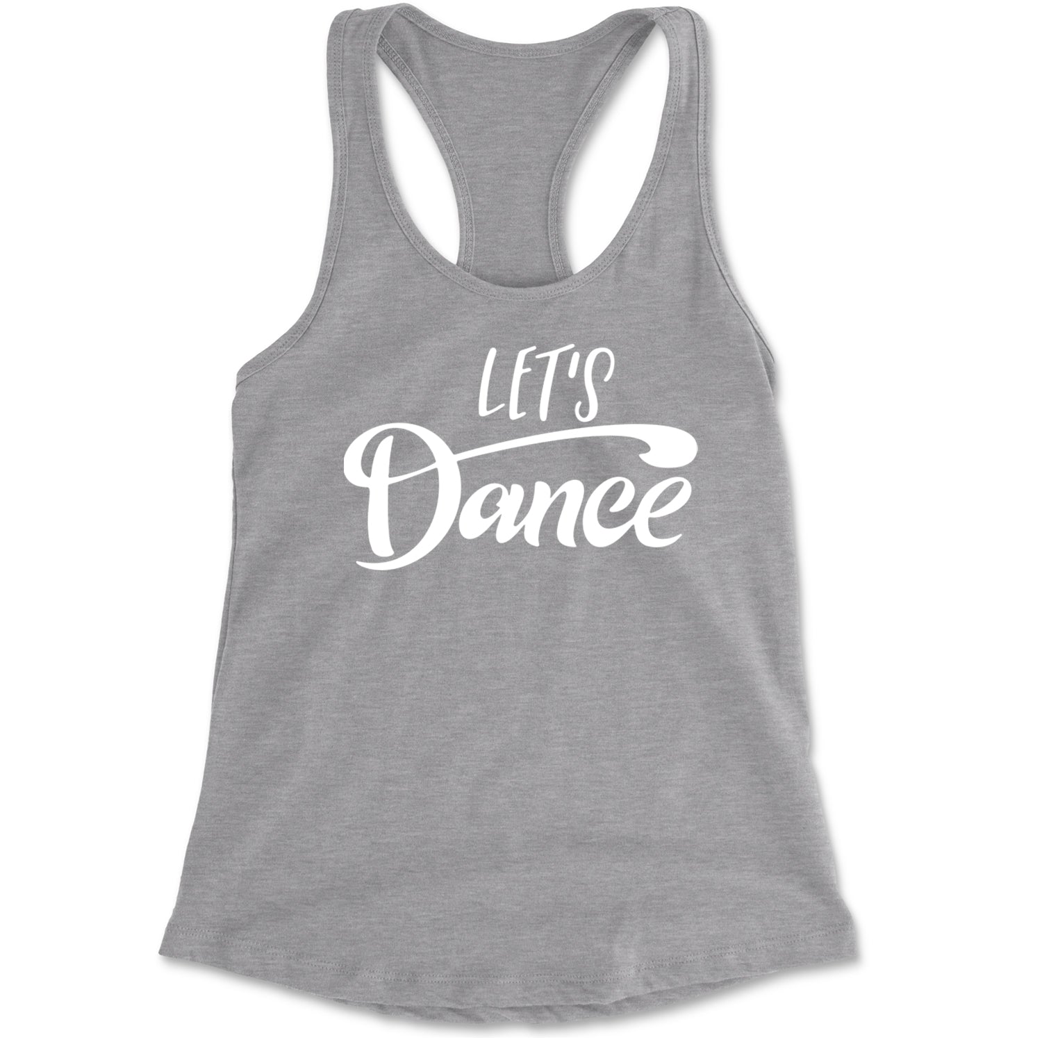 Let's Dance Racerback Tank Top for Women Black