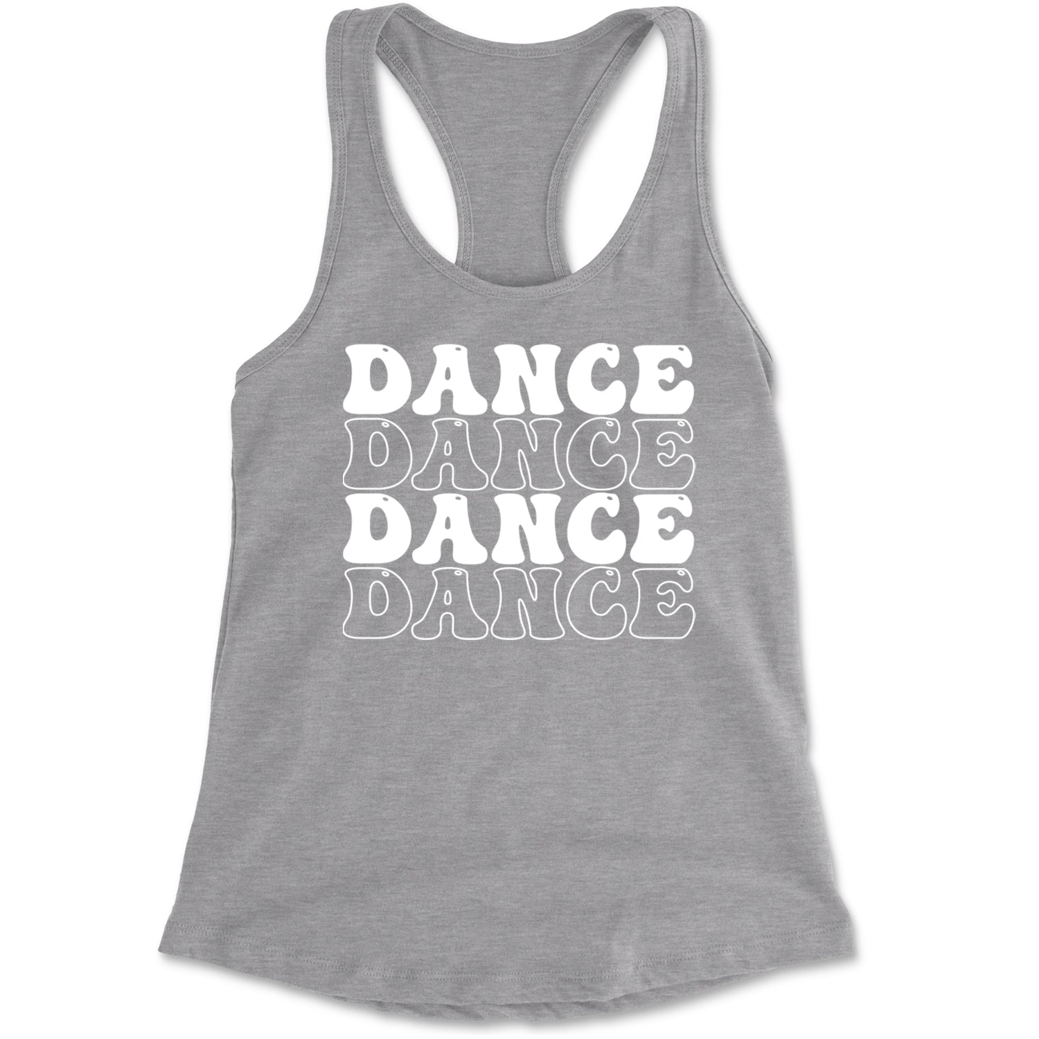 Dance Dance Dance Dance Racerback Tank Top for Women Black