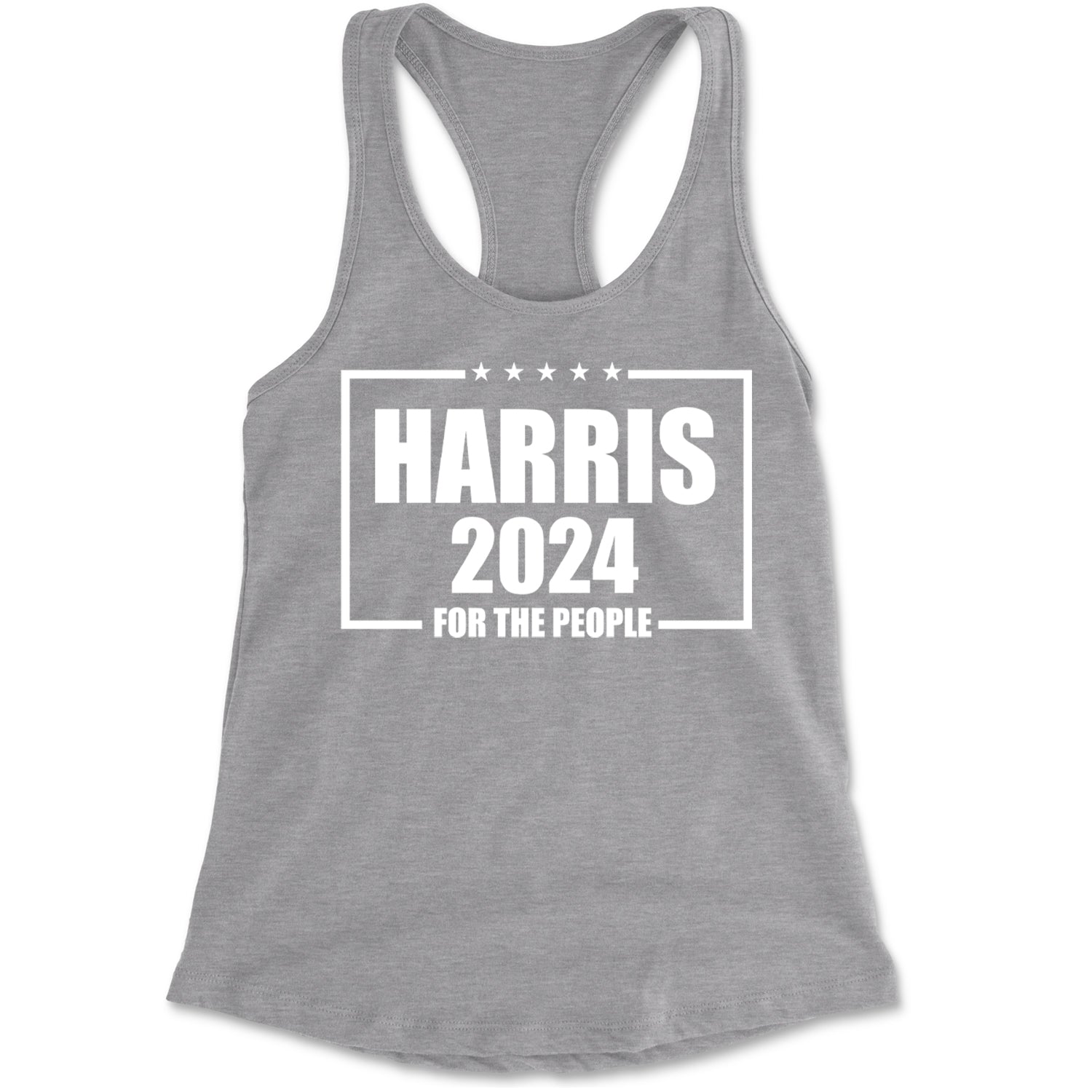 Harris 2024 - Vote For Kamala For President Racerback Tank Top for Women Heather Grey