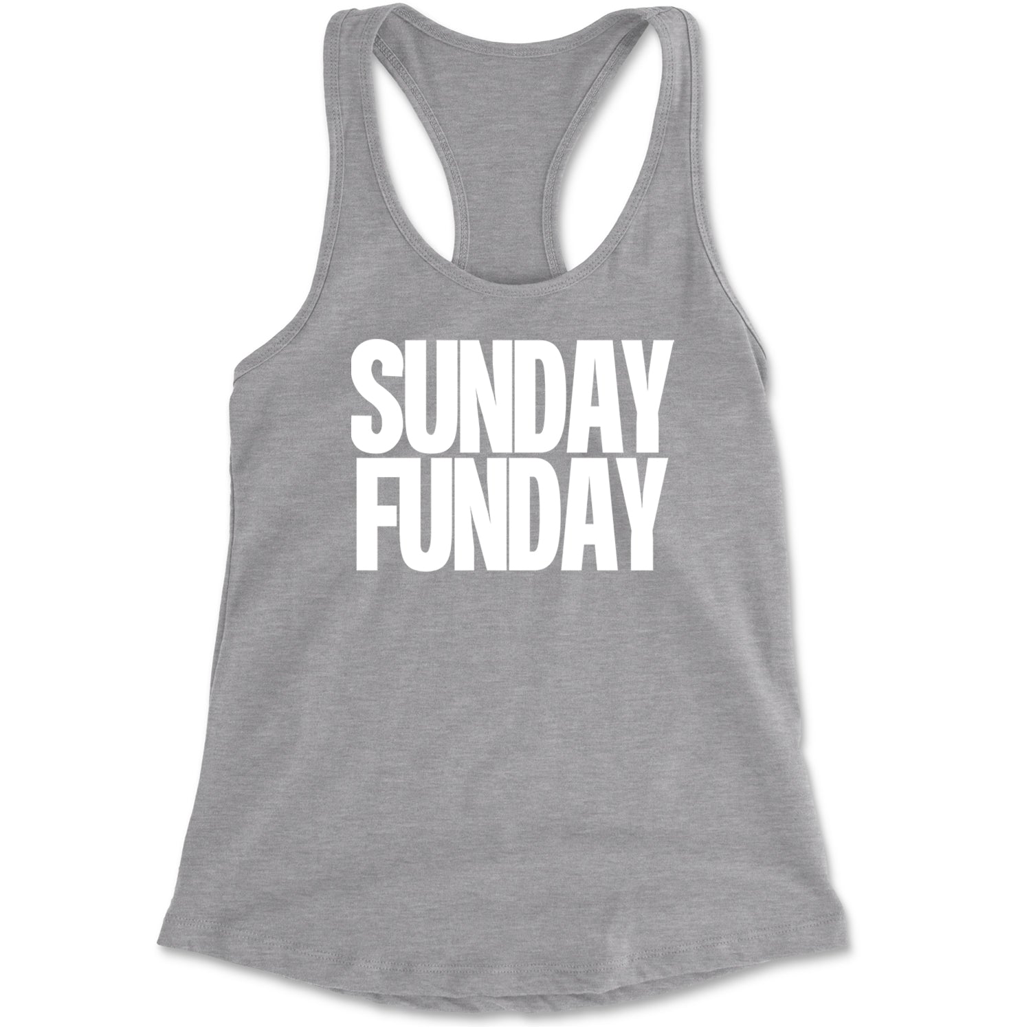 Sunday Funday  Racerback Tank Top for Women Black