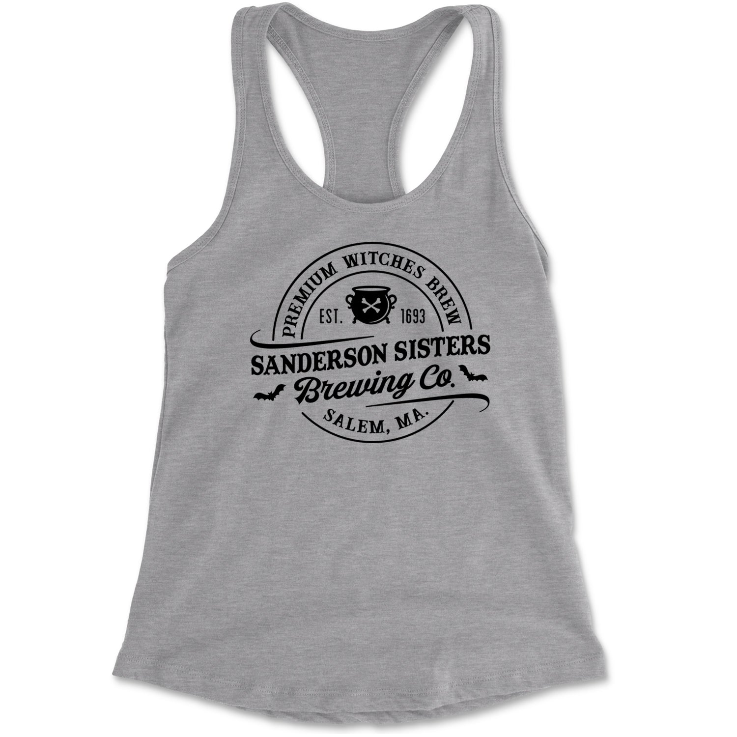 Sanderson Sisters Brewing Company Witches Brew Racerback Tank Top for Women Heather Grey