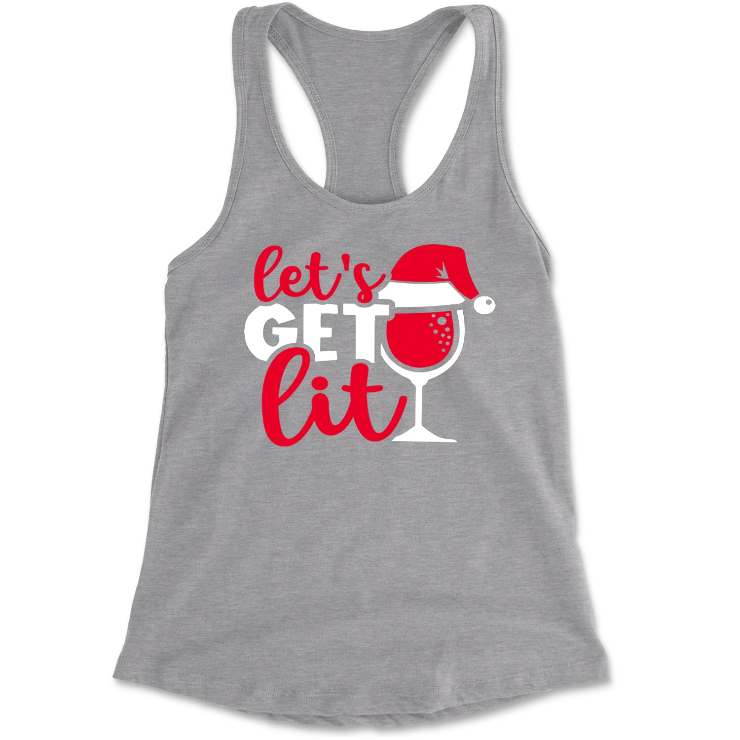 Let’s Get Lit Racerback Tank Top for Women Black