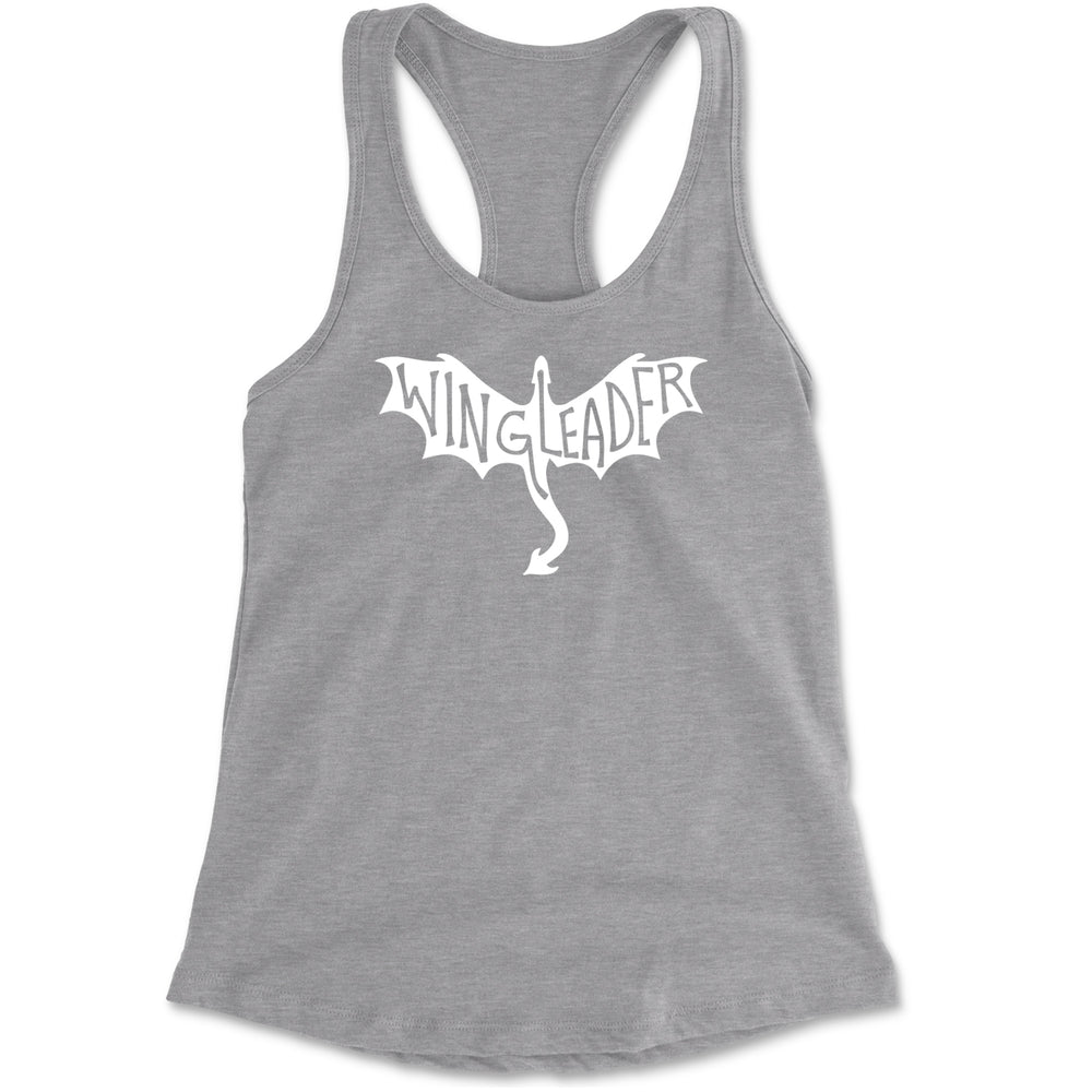 Wingleader Basgiath War College Racerback Tank Top for Women Heather Grey