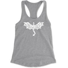 Wingleader Basgiath War College Racerback Tank Top for Women Heather Grey