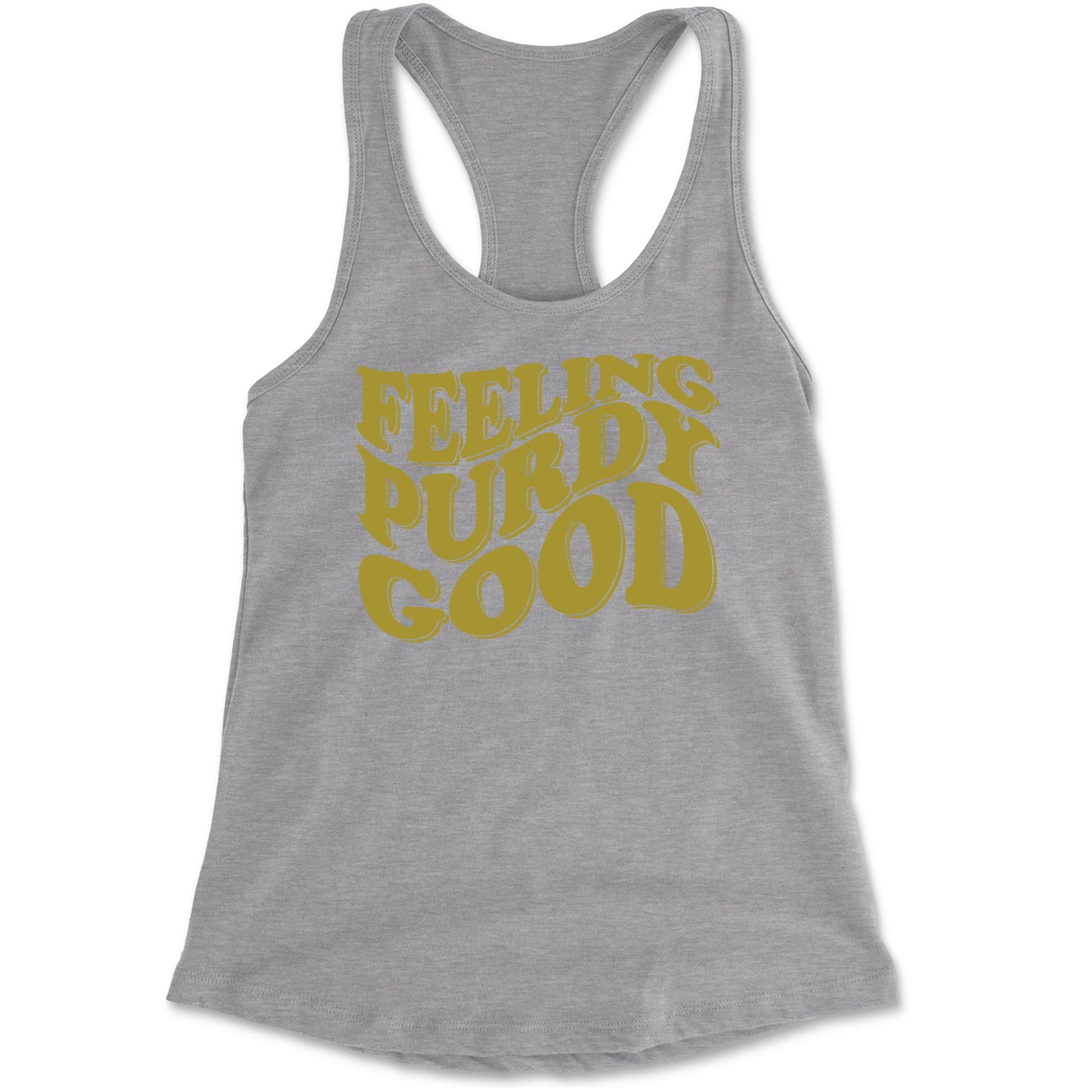 Feeling Purdy Good San Francisco Racerback Tank Top for Women Black