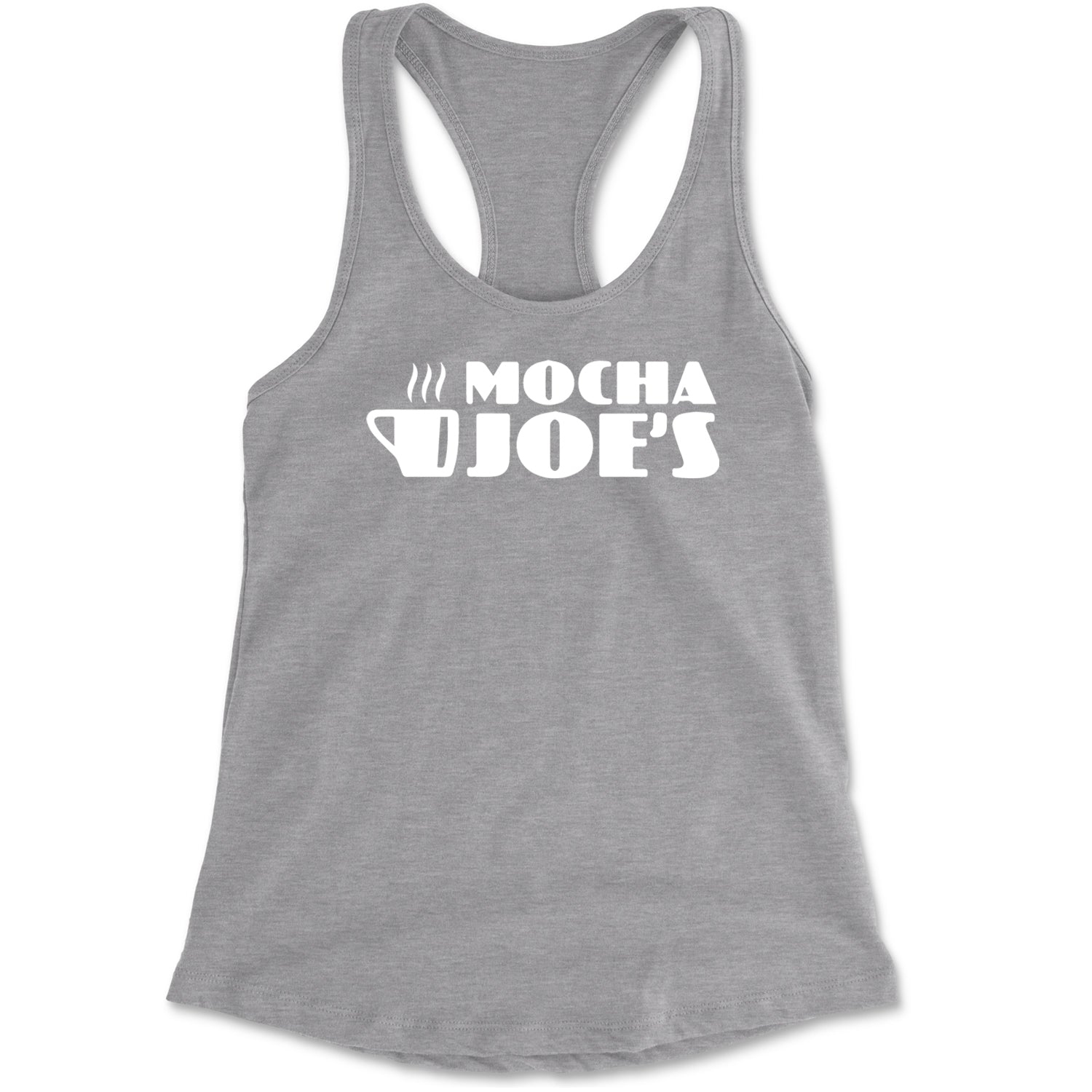 Mocha Joe's Enthusiastic Coffee Racerback Tank Top for Women Black