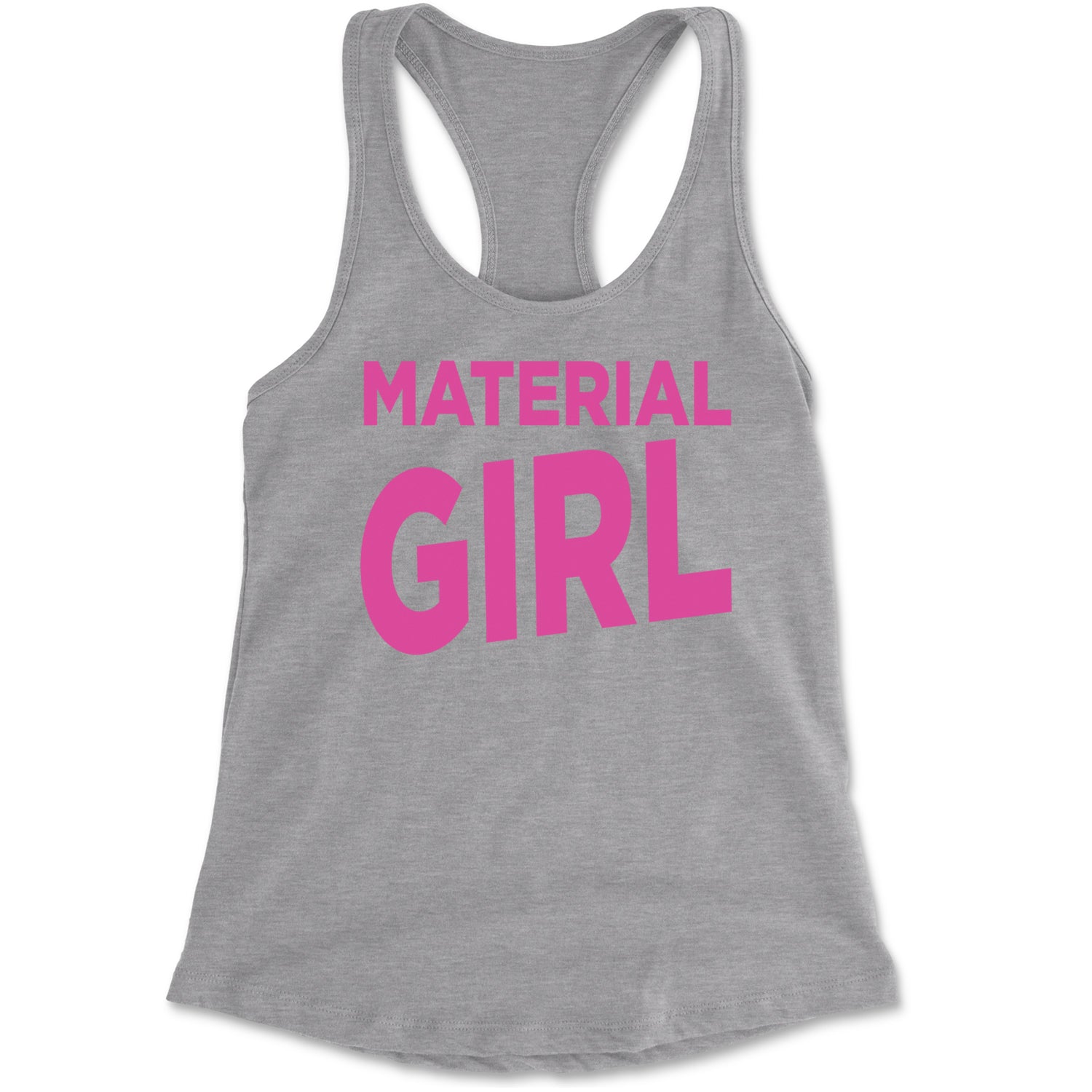 Material Girl 80's Retro Celebration Racerback Tank Top for Women Black