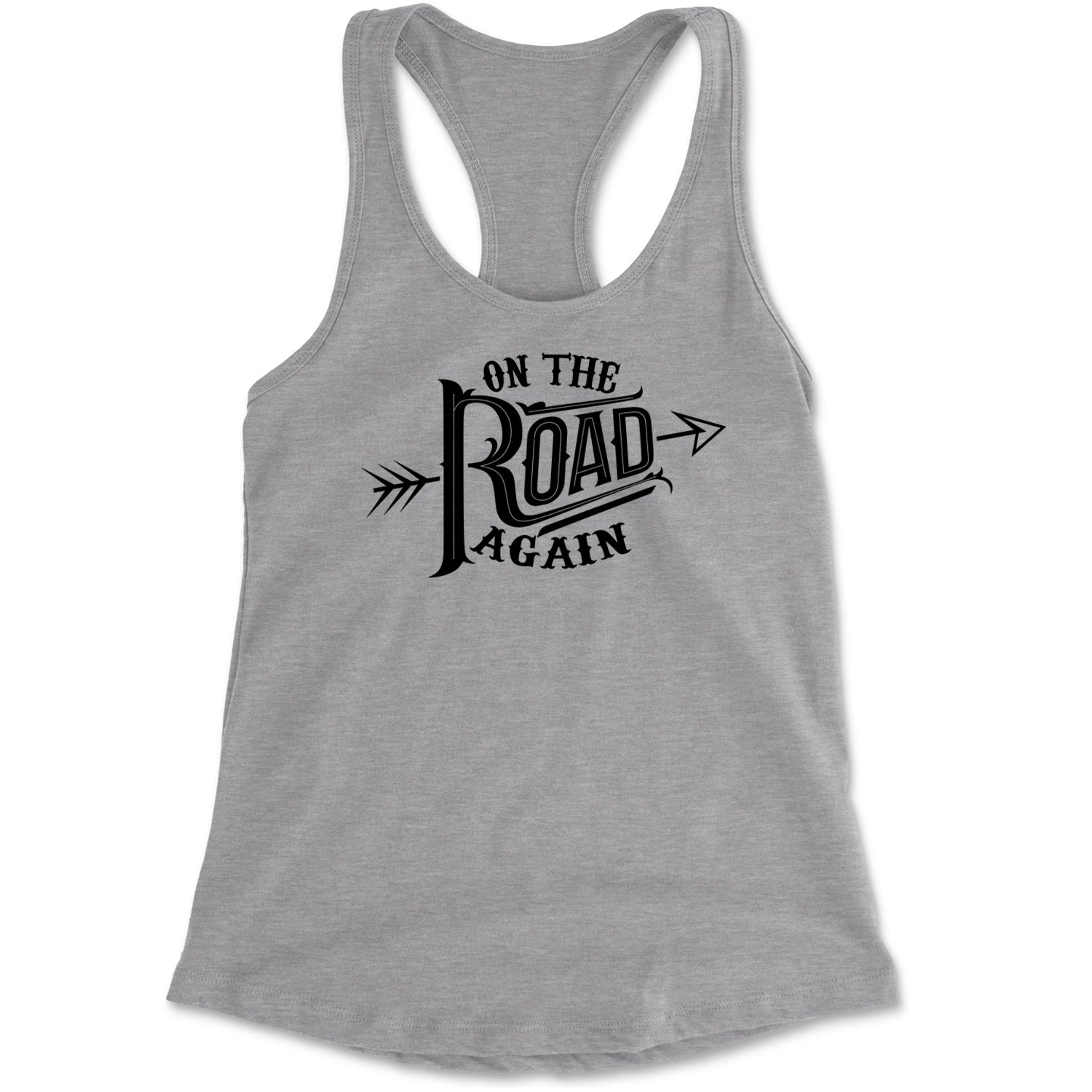 On The Road Again Hippy Country Music Racerback Tank Top for Women Eternity