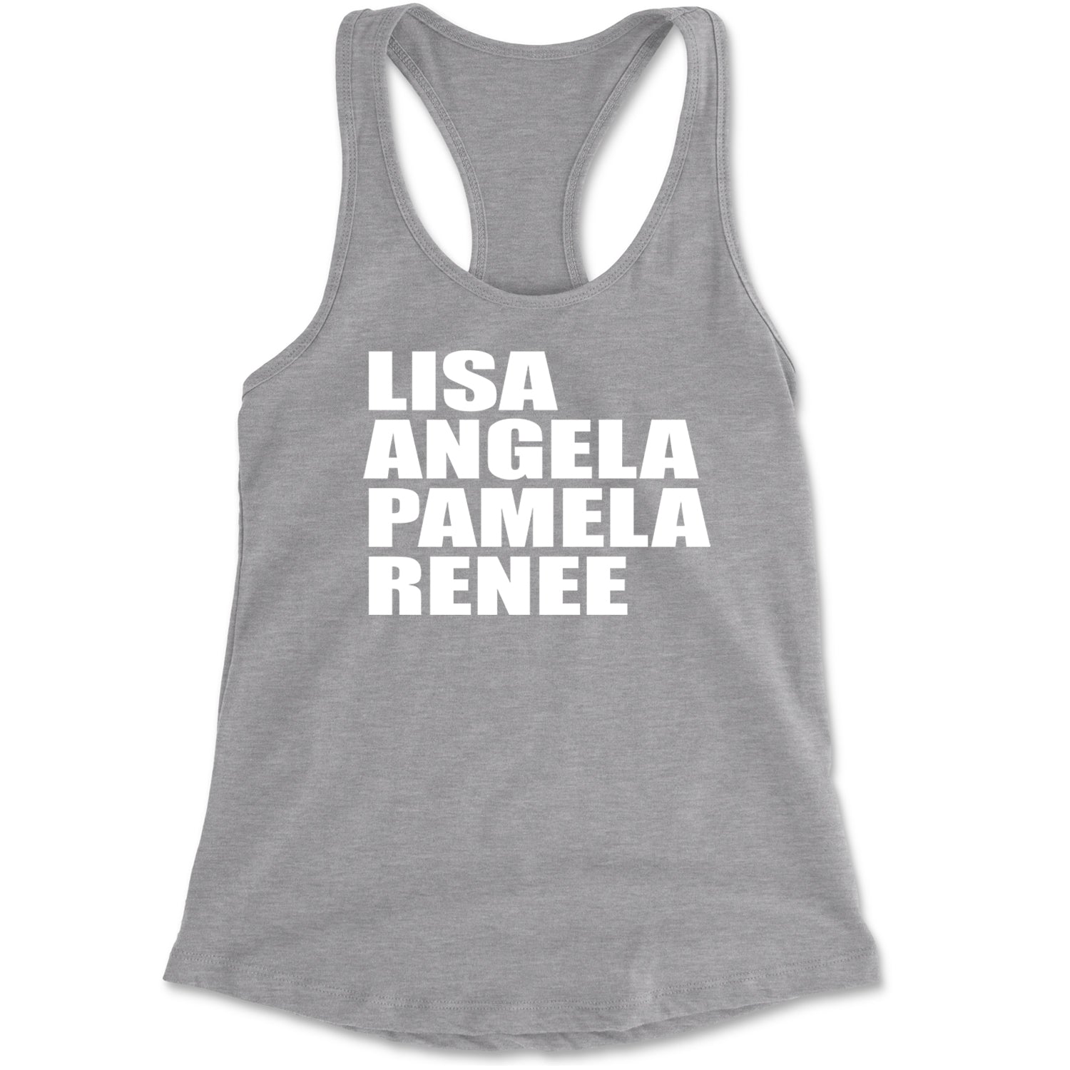 Lisa Angela Pamela Renee Around The Way Girl Racerback Tank Top for Women Black