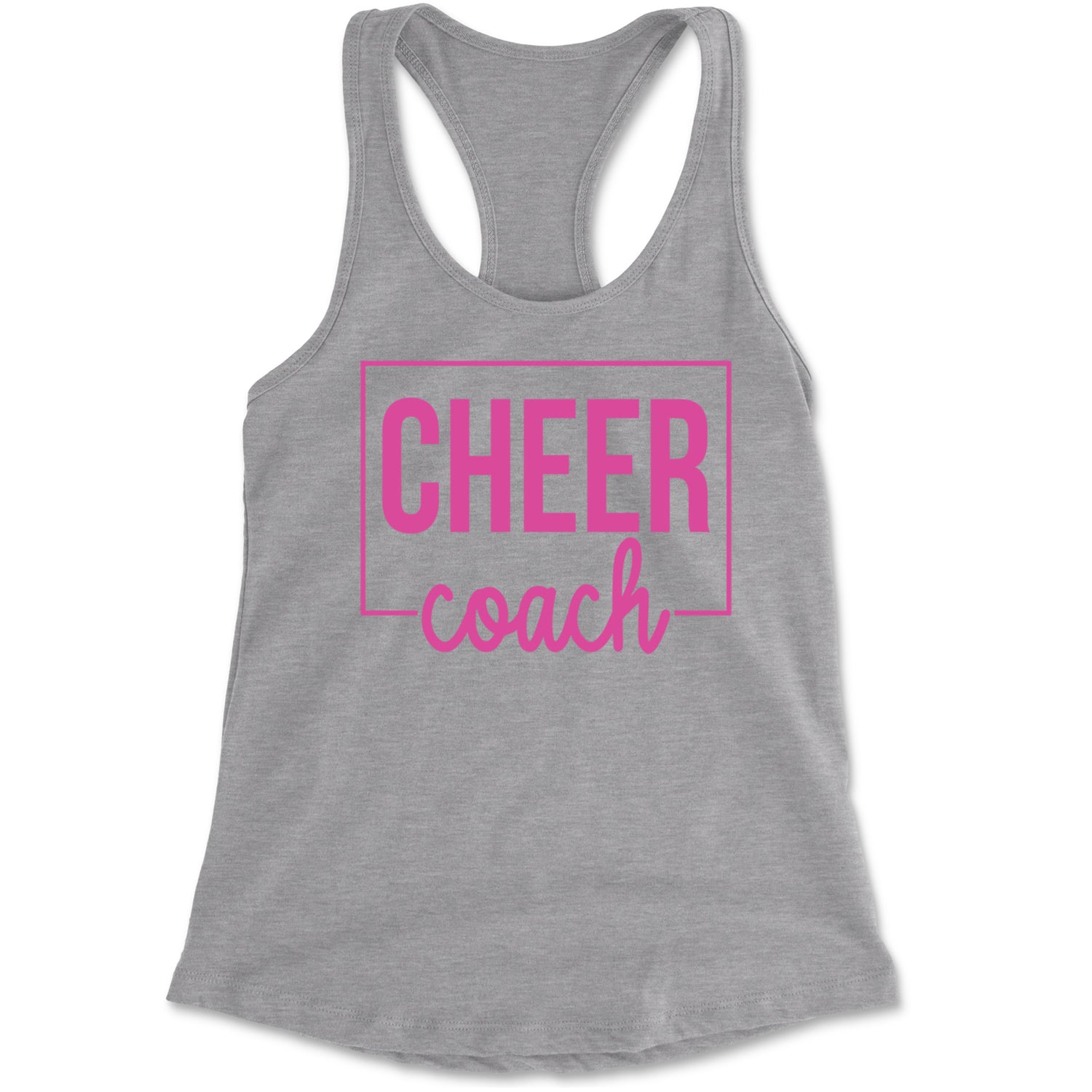 Cheer Coach Cheerleader Racerback Tank Top for Women Black