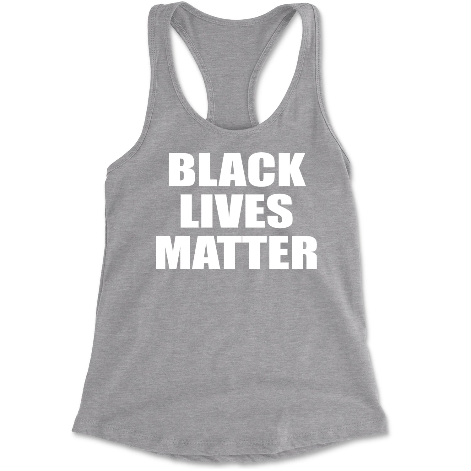 Black Lives Matter BLM Racerback Tank Top for Women Black