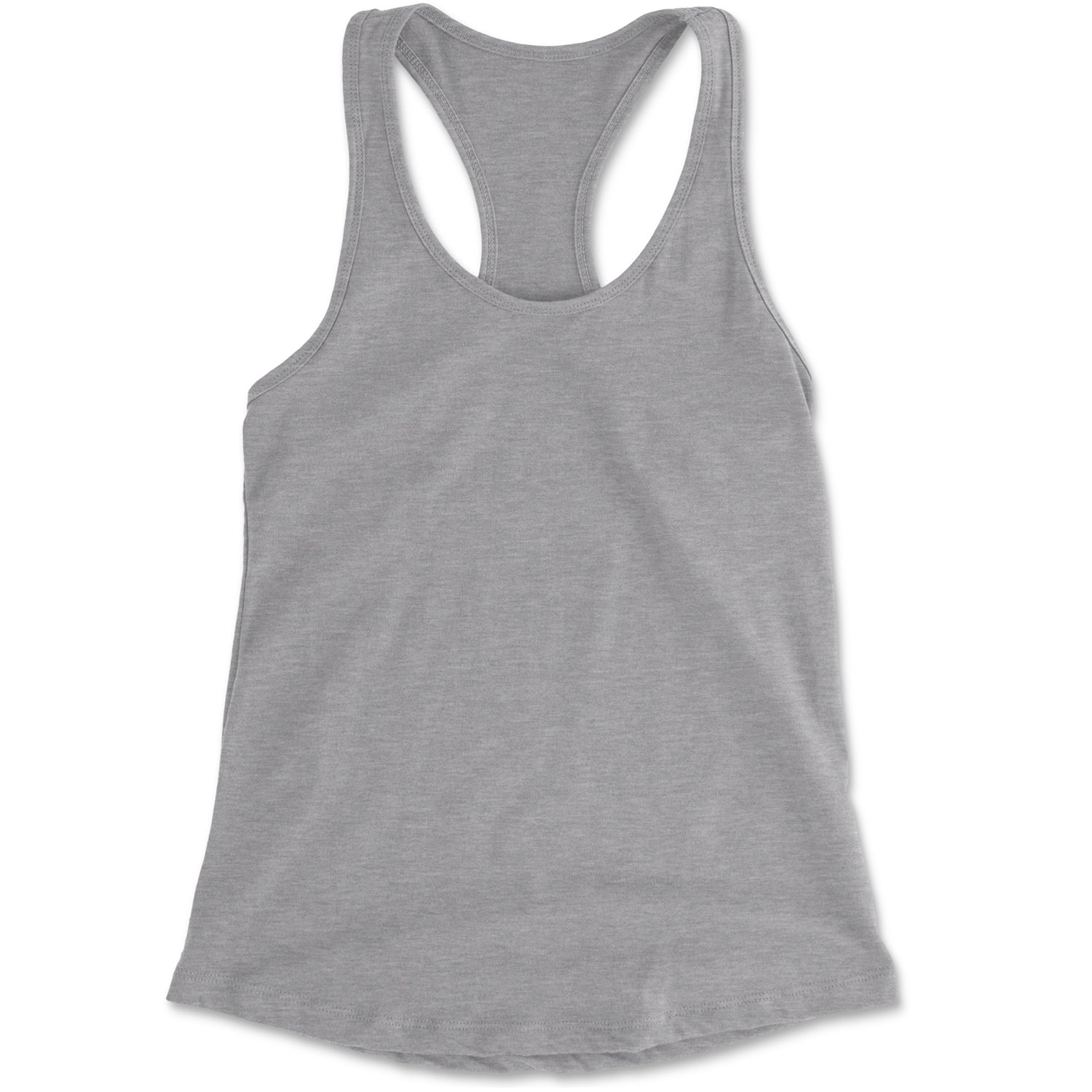 Basics - Pure & Simple Blank Apparel Racerback Tank Top for Women Heather Grey