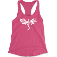 Wingleader Basgiath War College Racerback Tank Top for Women Hot Pink