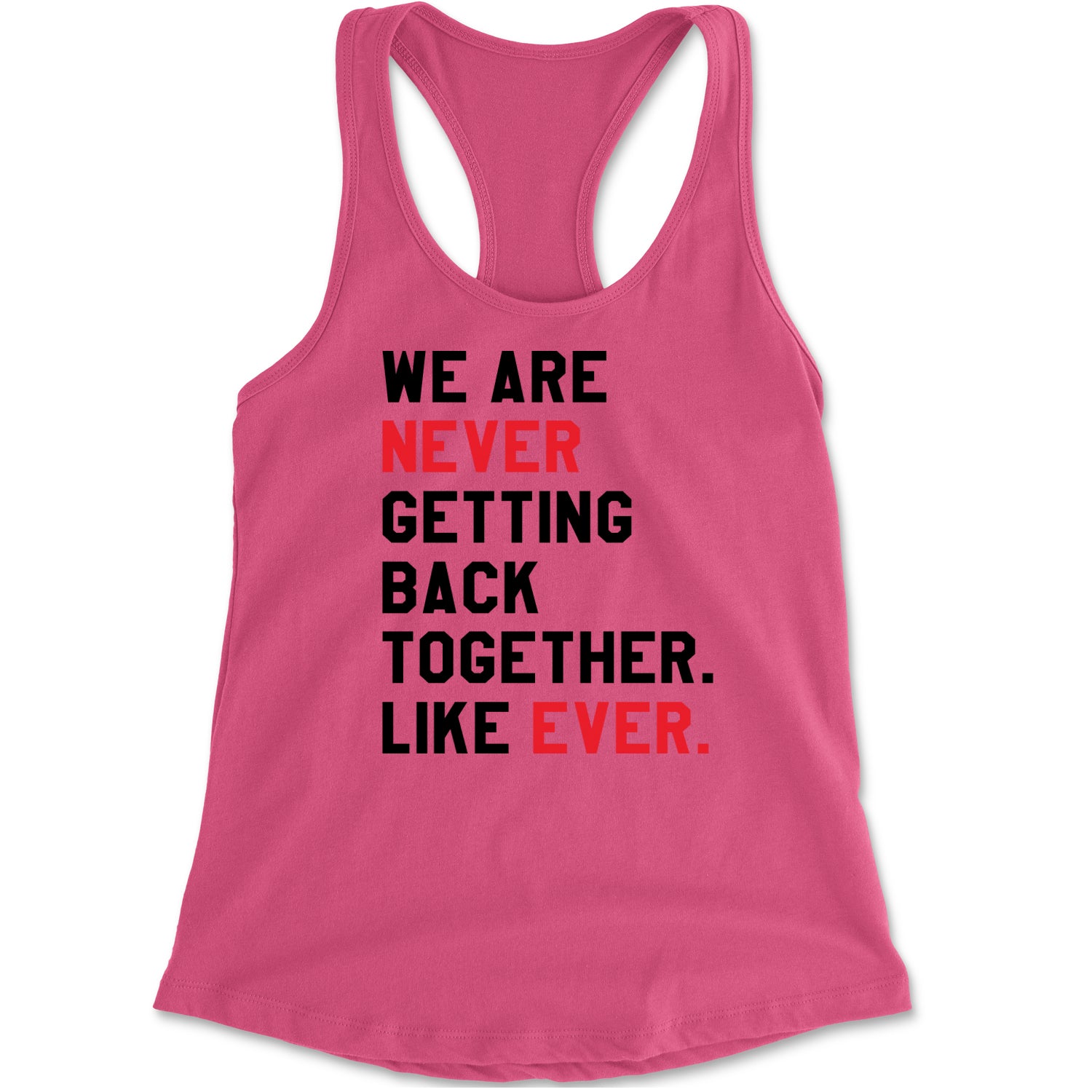 We Are Never Getting Back Together TTPD Eras Outfit Racerback Tank Top for Women Heather Grey