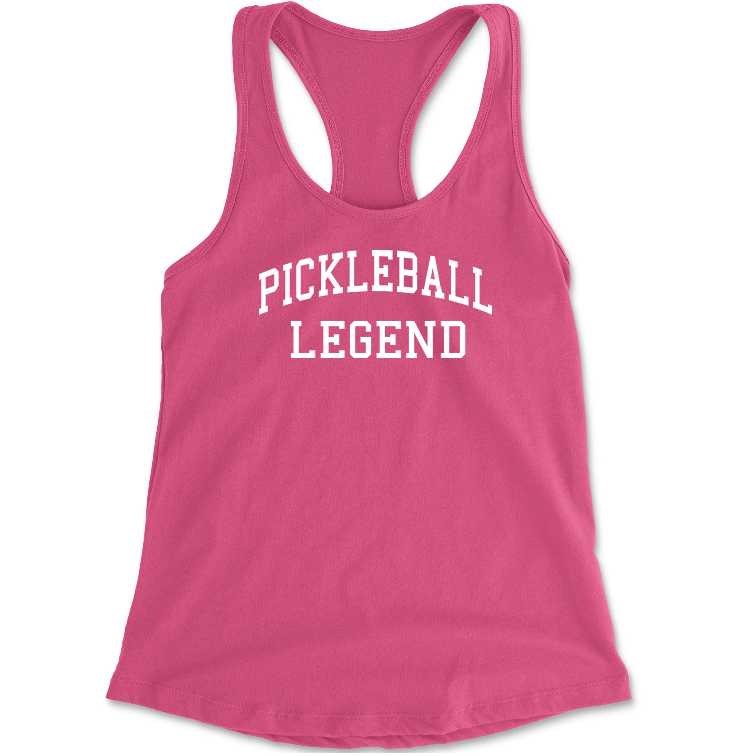 Pickleball Legend Dink Champion Racerback Tank Top for Women Hot Pink